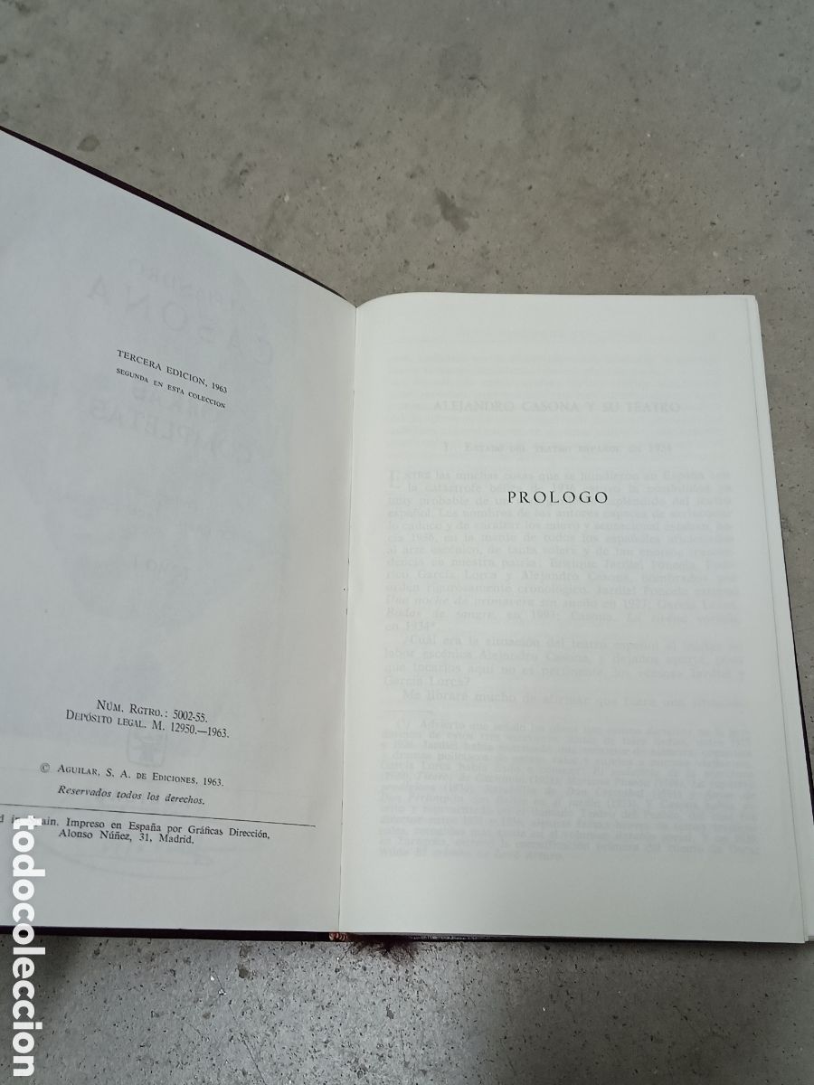 Libros de segunda mano: ALEJANDRO CASONA - OBRAS COMPLETAS I - ED. AGUILAR 1963 - Foto 6