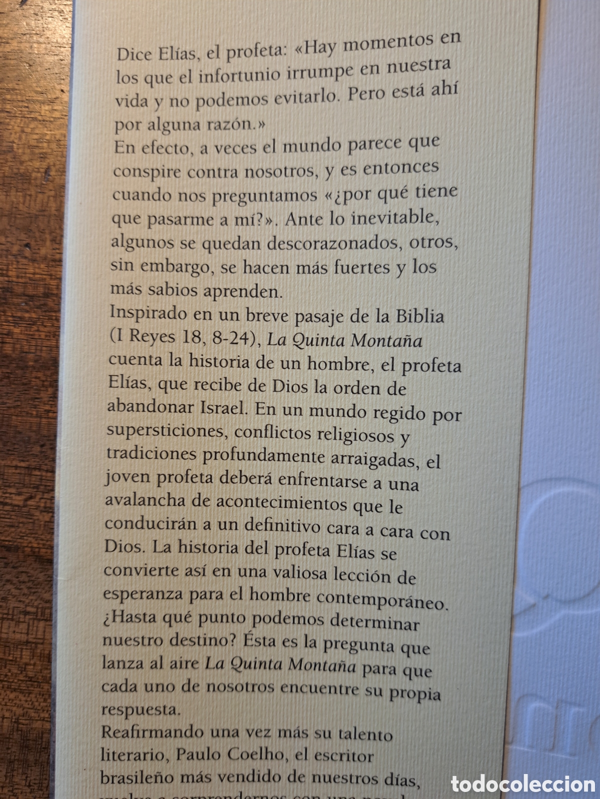 Libros de segunda mano: La quinta monta&ntilde;a Paulo Coelho - Foto 3
