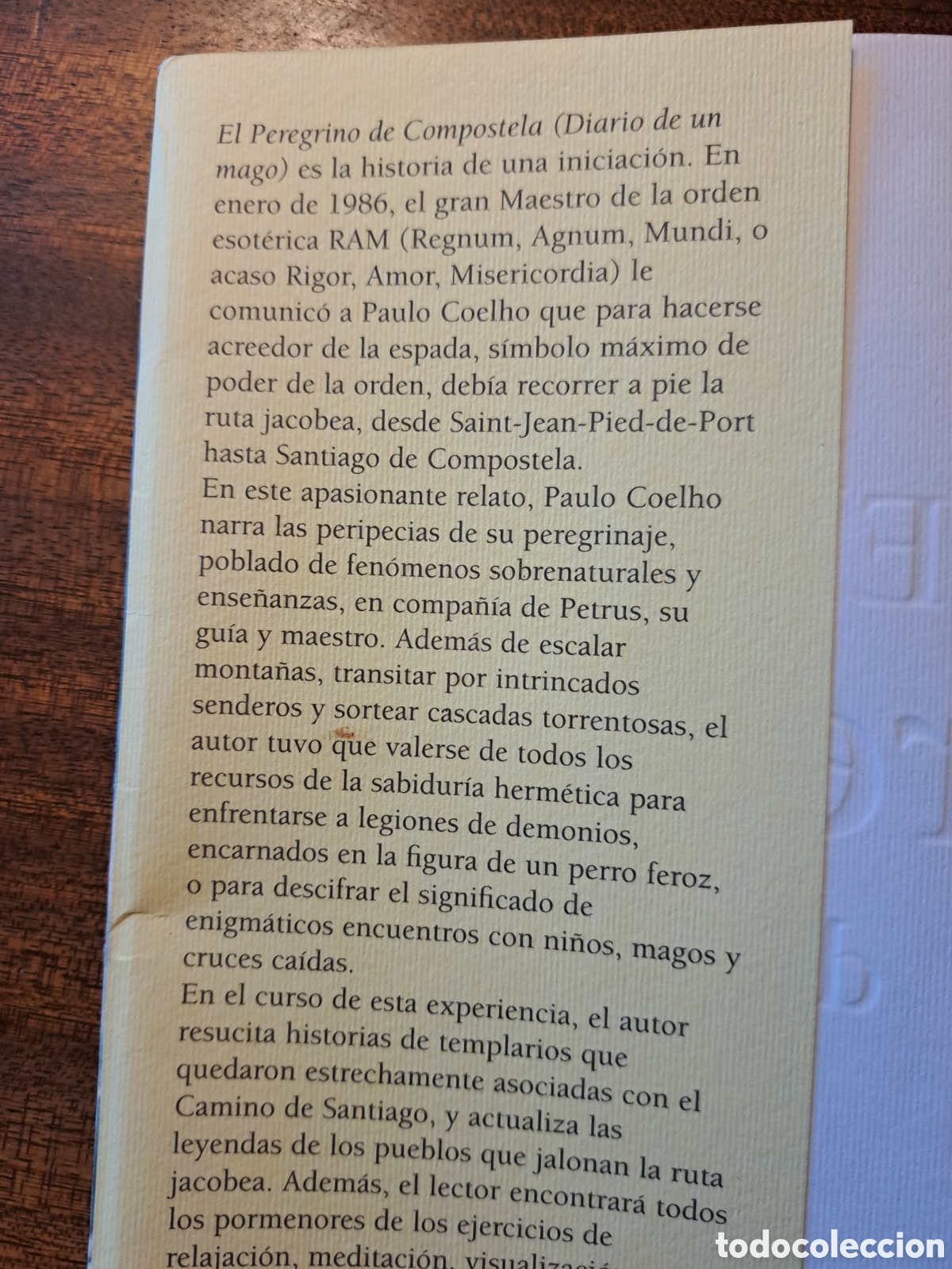 Libros de segunda mano: El peregrino de Compostela Paulo Coelho - Foto 2