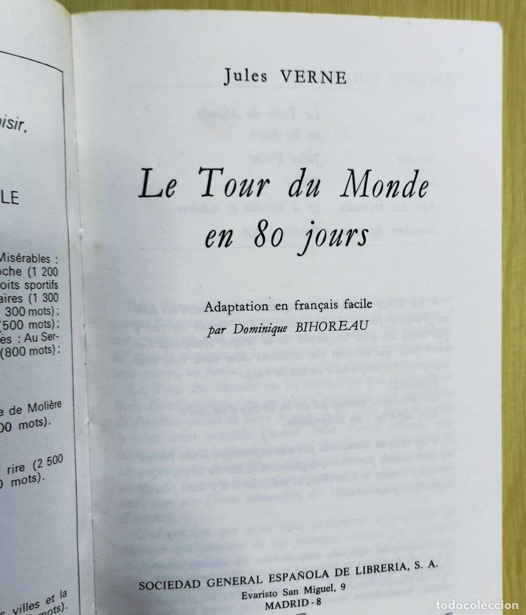 Libros de segunda mano: Le Tour du Monde en 80 Jours de Jules Verne - Foto 3