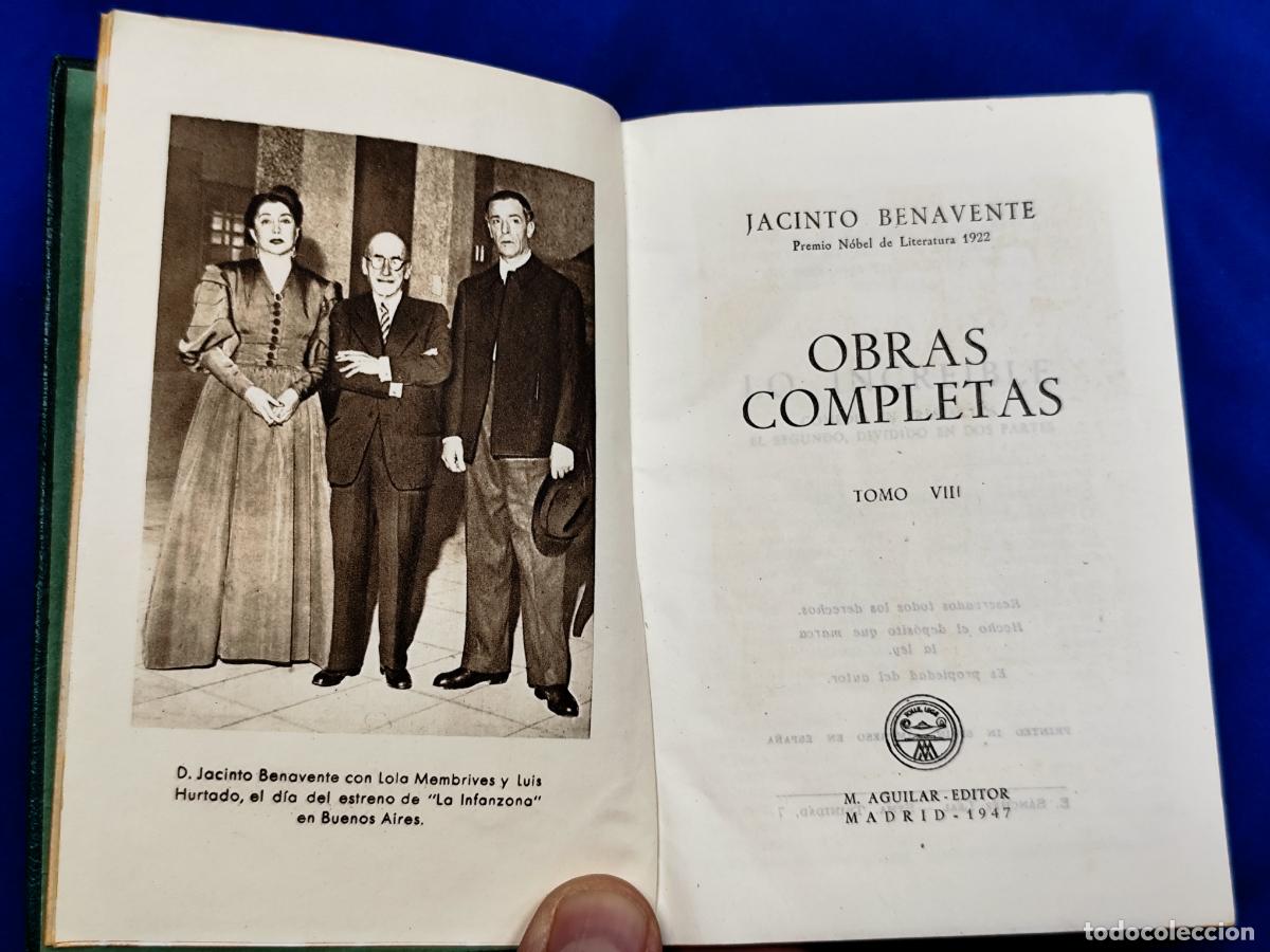 Libros de segunda mano: BENAVENTE OBRAS COMPLETAS AGUILAR EDICION JOYA - Foto 24