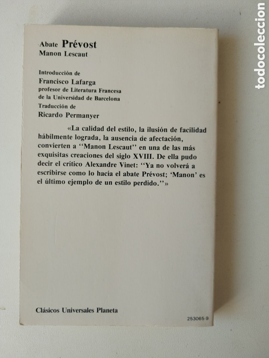 Libros de segunda mano: MANON LESCAUT/ABATE PREVOST - Foto 3