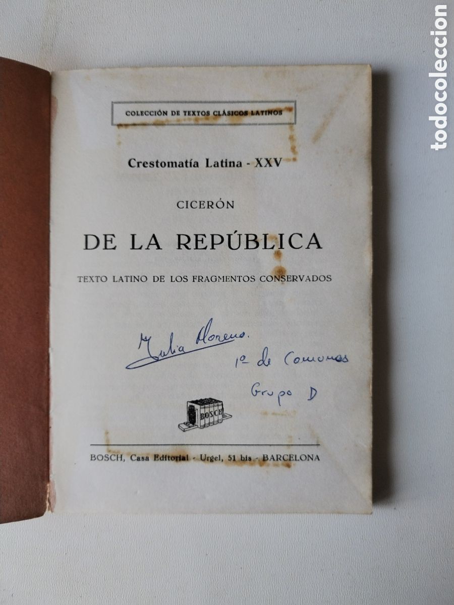 Libros de segunda mano: DE LA REPIBLICA TEXTO LATINO/CICERON - Foto 2