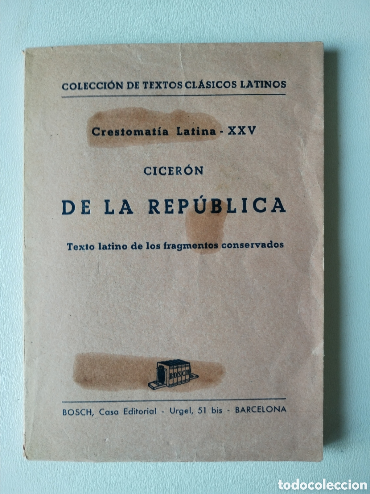 Libros de segunda mano: DE LA REPIBLICA TEXTO LATINO/CICERON - Foto 1