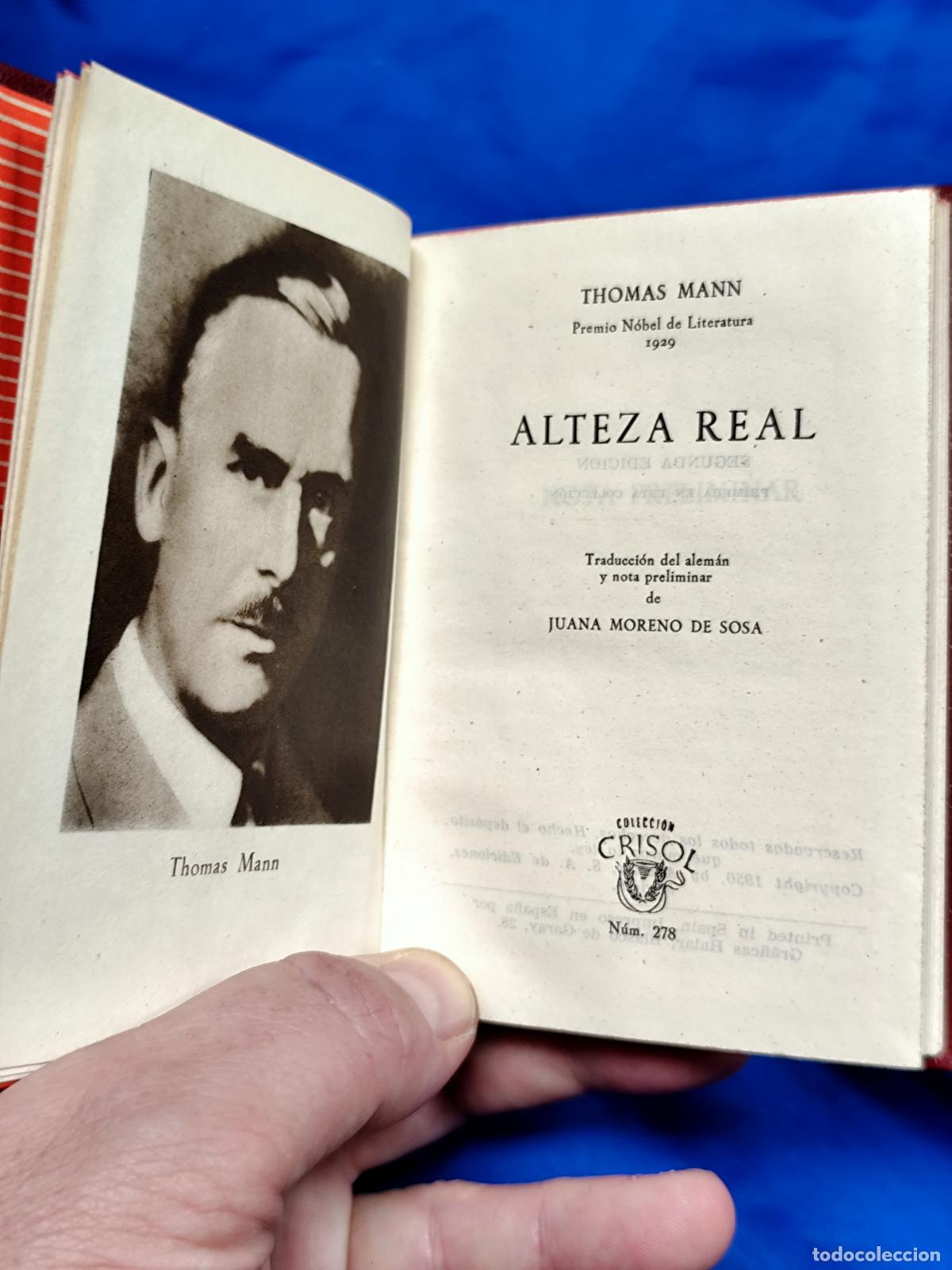 Libros de segunda mano: ALTEZA REAL - THOMAS MANN - Aguilar, Crisol 278 - 1950 - Foto 1