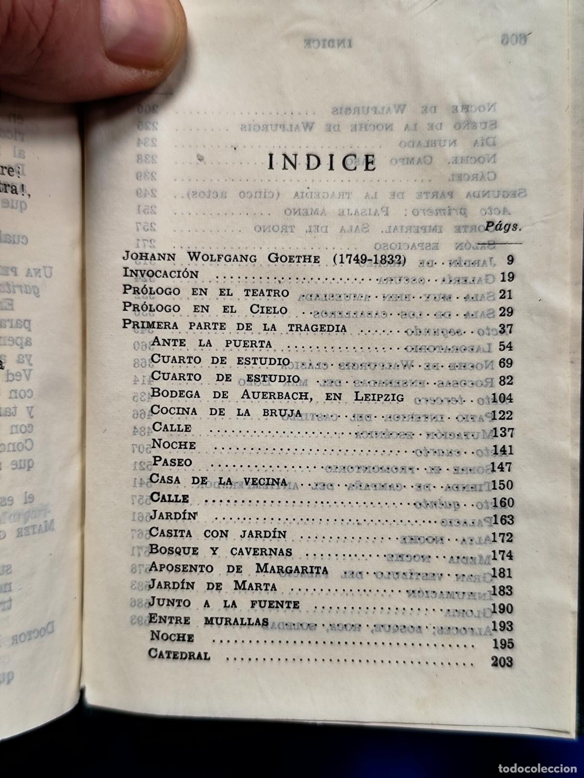 Libros de segunda mano: FAUSTO. J.W. GOETHE . CRISOL n&deg;13. 1943 - Foto 3