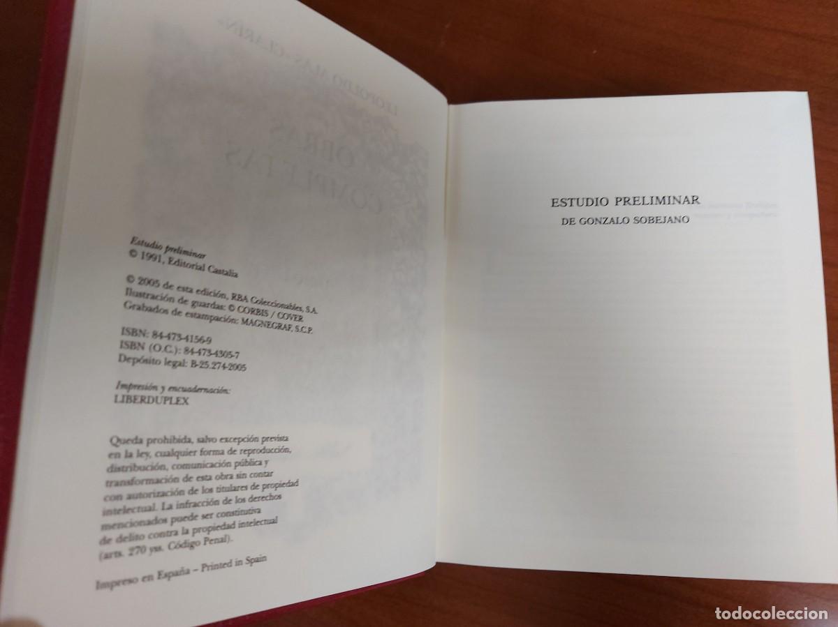 Libros de segunda mano: Clar&iacute;n Obras Completas Tomo I. Aguilar. Como nuevo - Foto 9