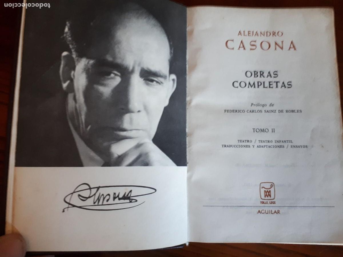 Libros de segunda mano: Obras Completas de Alejandro Casona 2 Tomos Aguilar 1969. - Foto 6