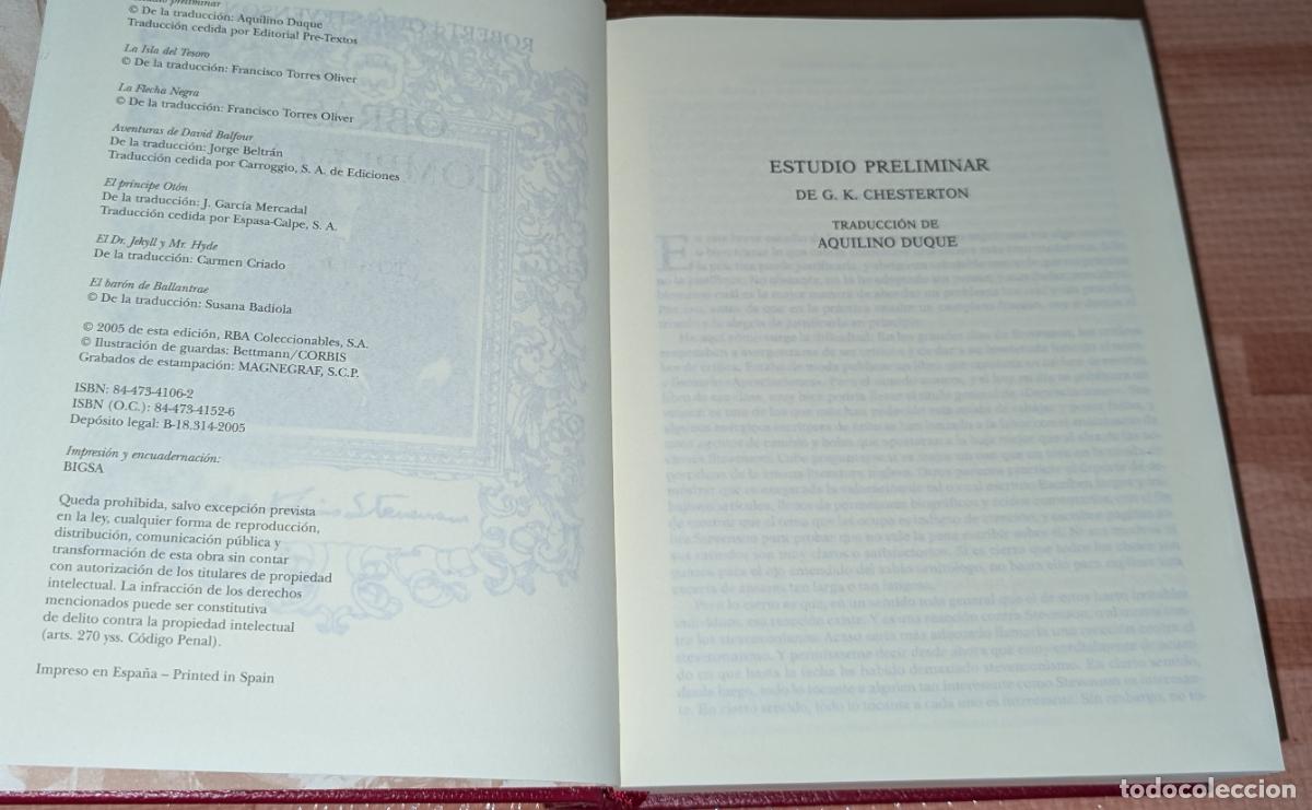 Libros de segunda mano: Stevenson - Obras completas - 4 Tomos - Aguilar (2005) - Foto 5