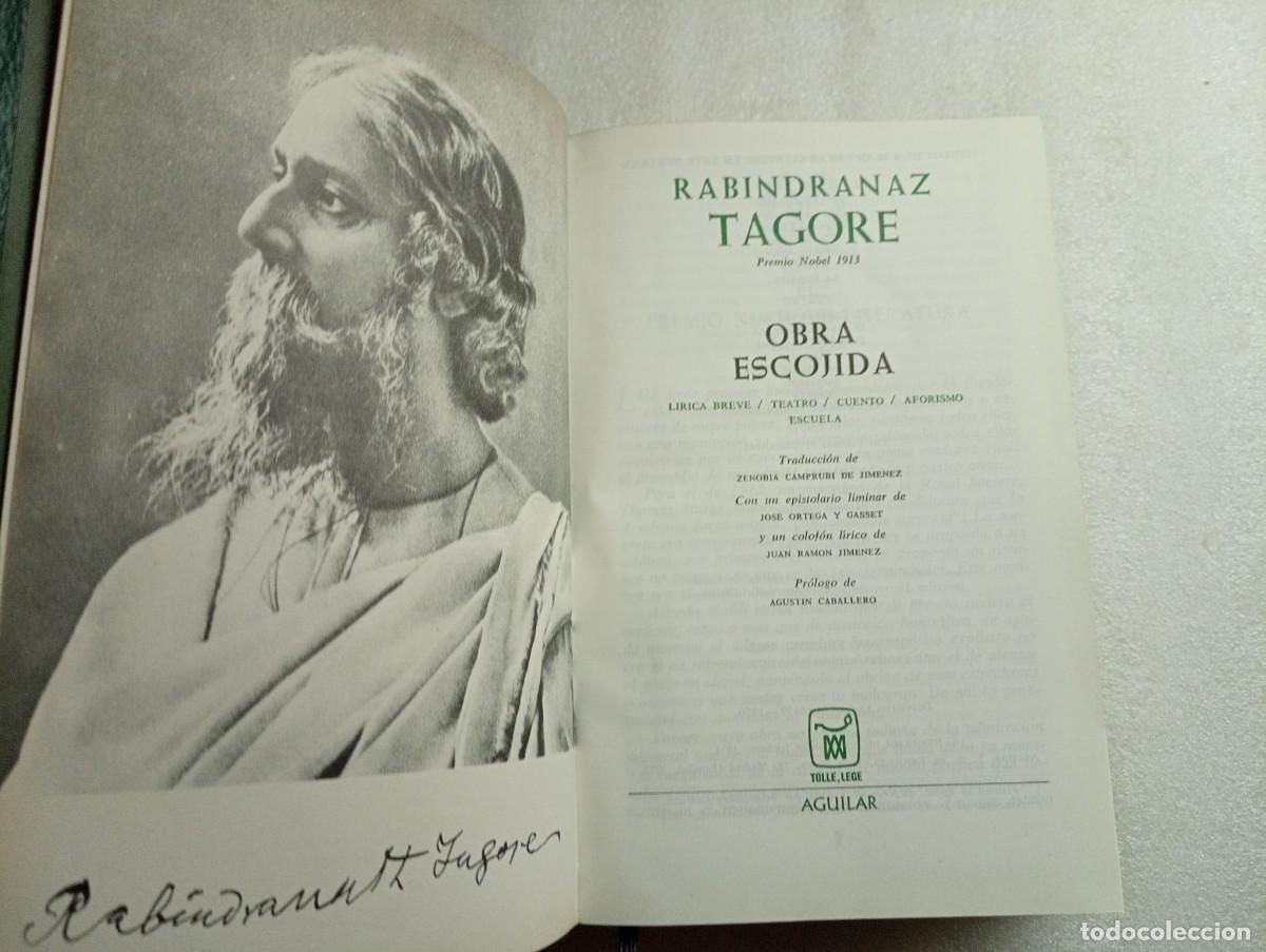 Libros de segunda mano: RABINDRANAZ TAGORE. OBRA ESCOJIDA. EDITORIAL AGUILAR - Foto 2