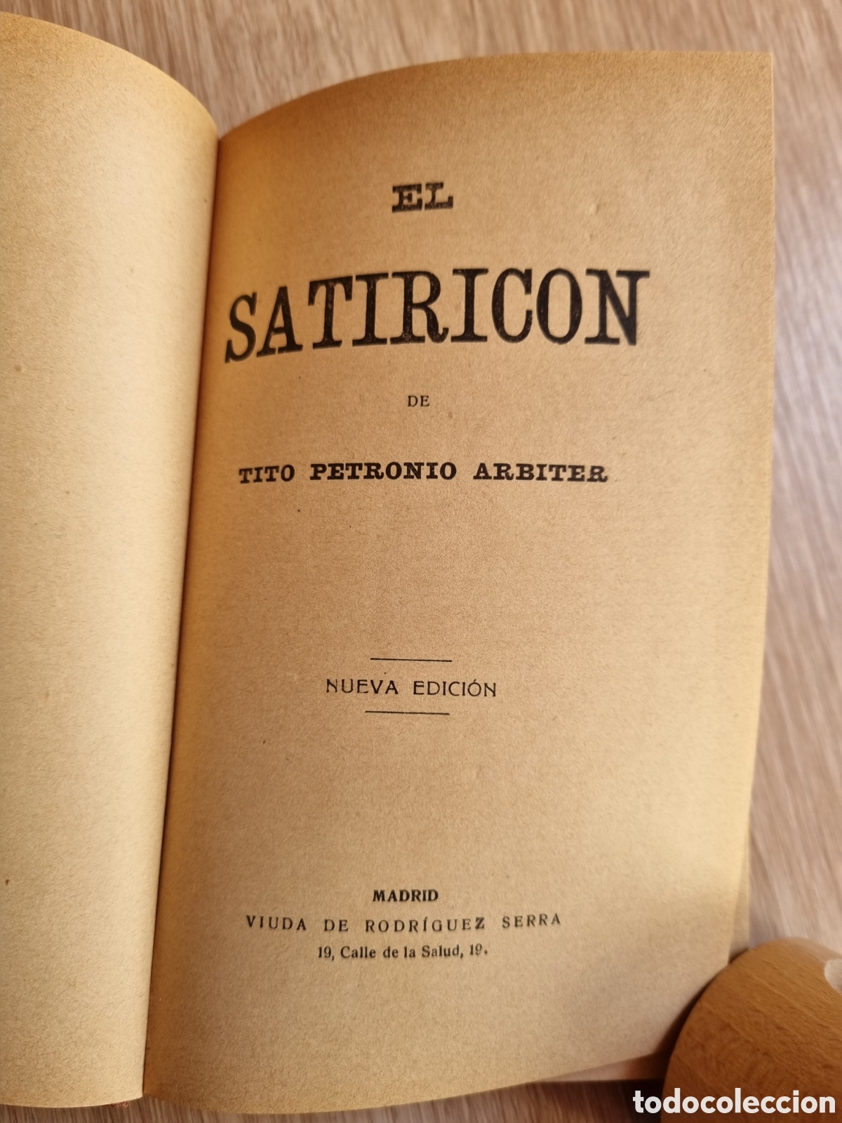 Libros de segunda mano: &rdquo;El satiric&oacute;n&rdquo; de Petronio Arbiter. Libro antiguo bien conservado. - Foto 2