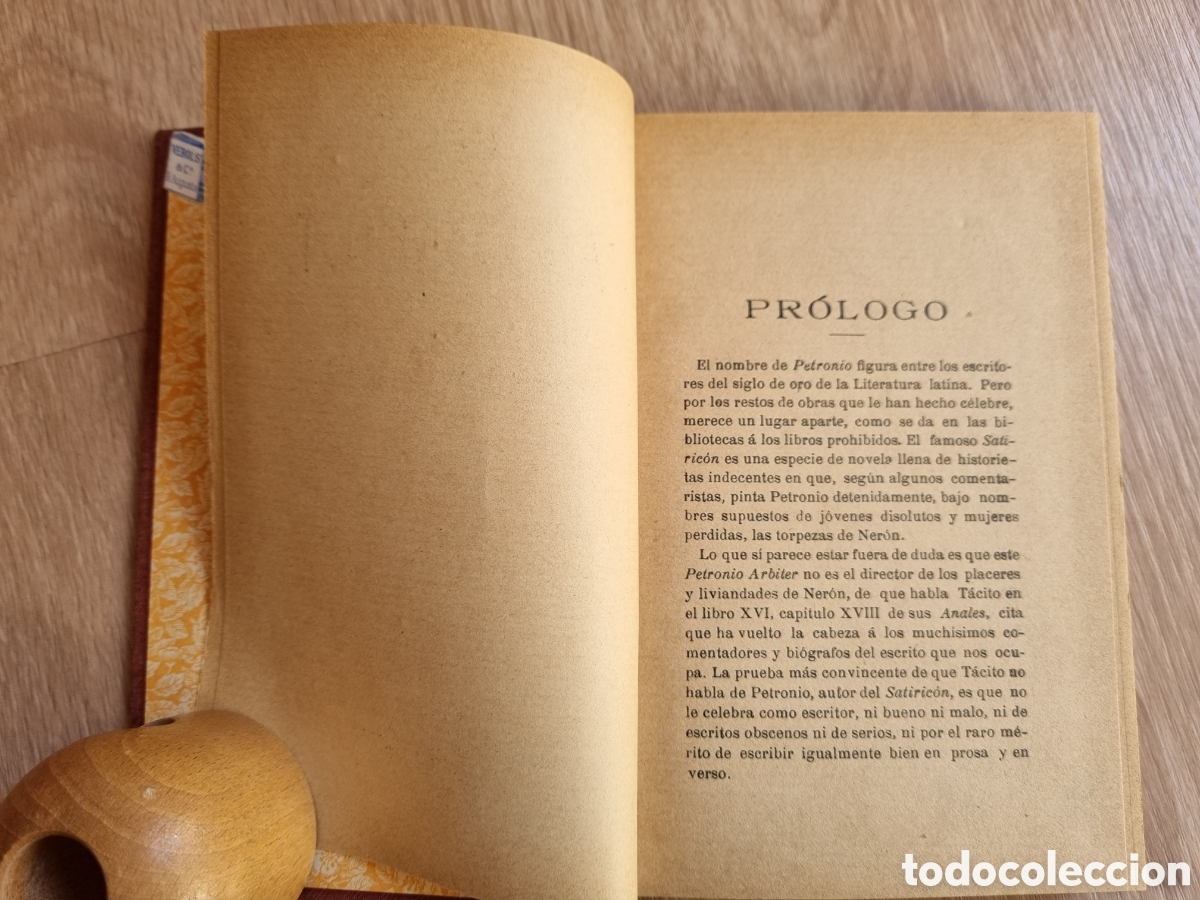 Libros de segunda mano: &rdquo;El satiric&oacute;n&rdquo; de Petronio Arbiter. Libro antiguo bien conservado. - Foto 4