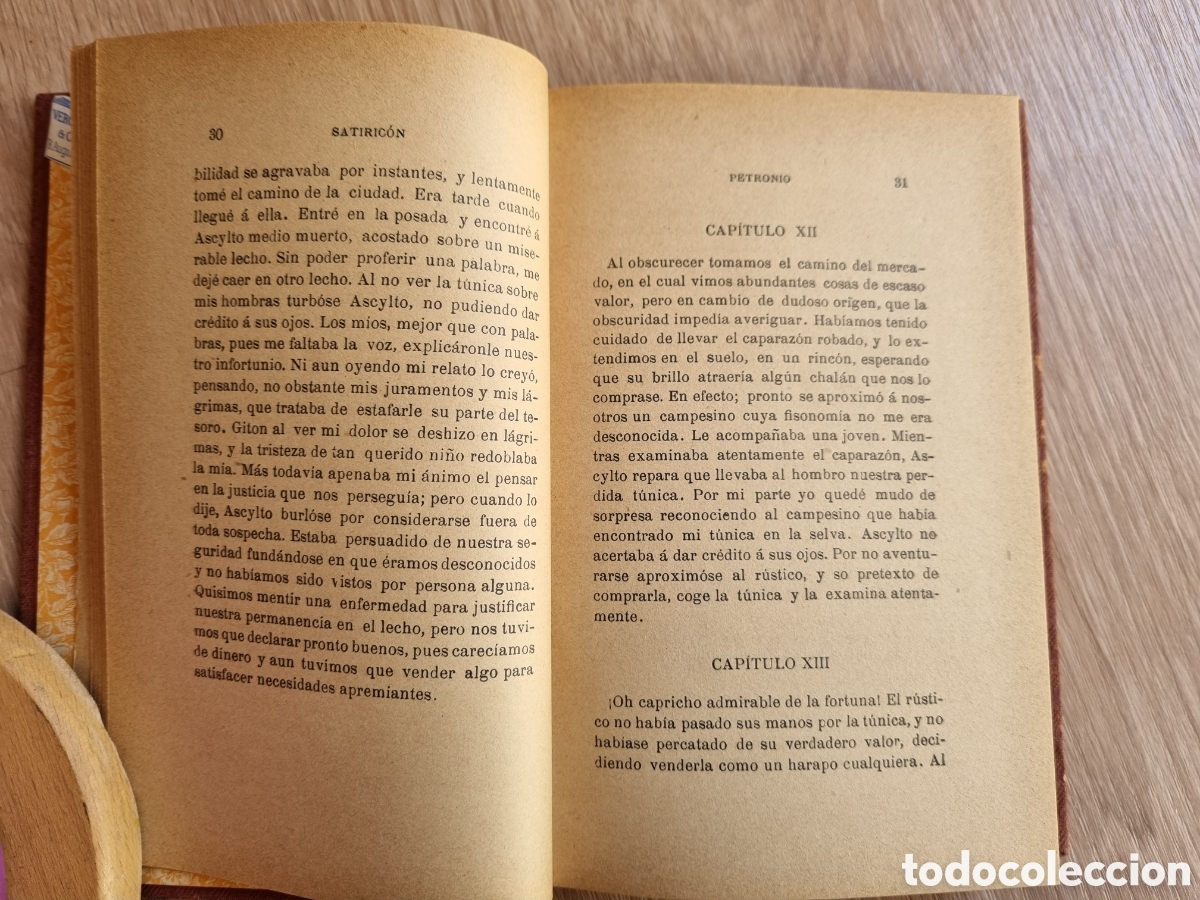 Libros de segunda mano: &rdquo;El satiric&oacute;n&rdquo; de Petronio Arbiter. Libro antiguo bien conservado. - Foto 7