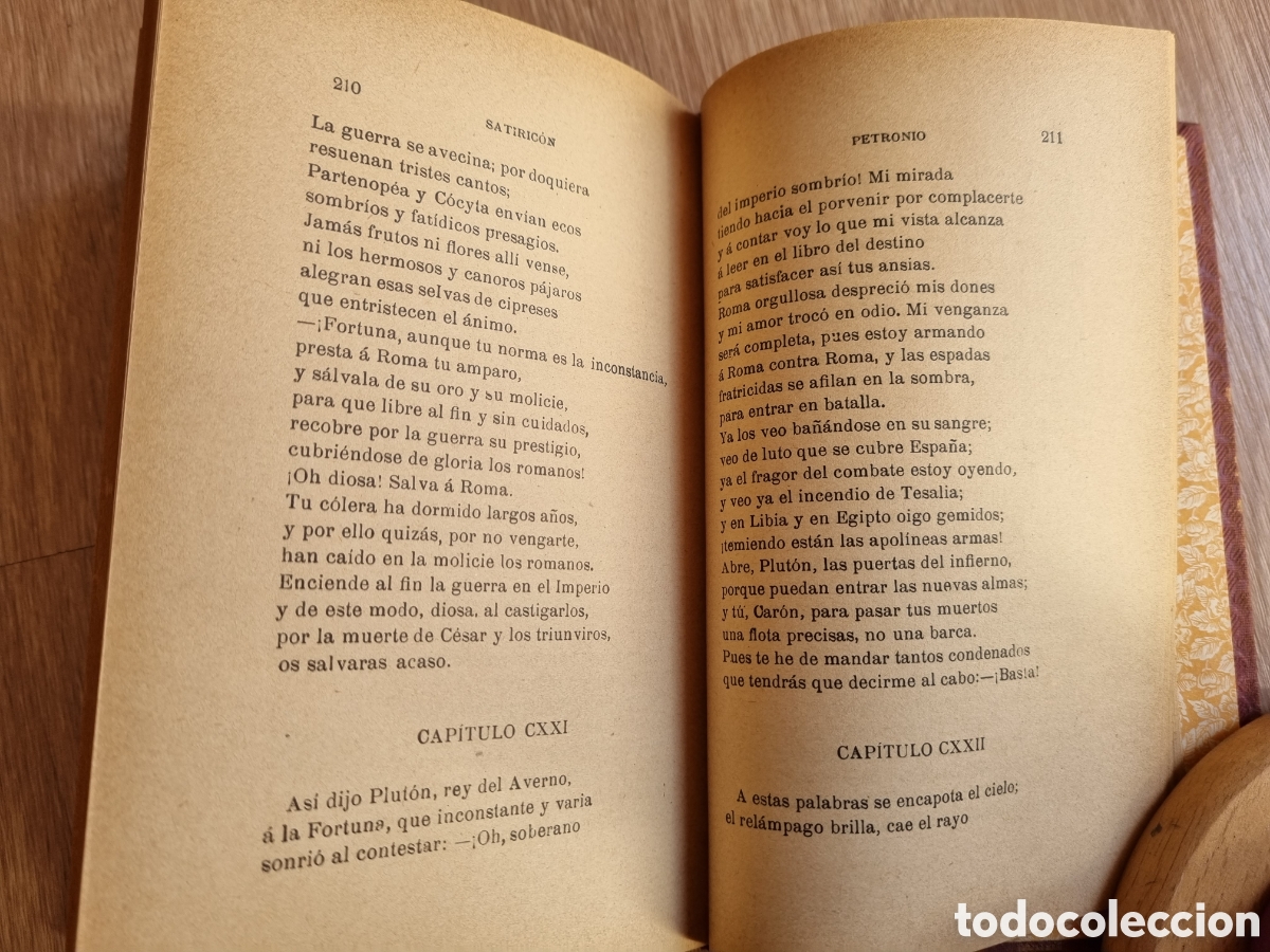 Libros de segunda mano: &rdquo;El satiric&oacute;n&rdquo; de Petronio Arbiter. Libro antiguo bien conservado. - Foto 8