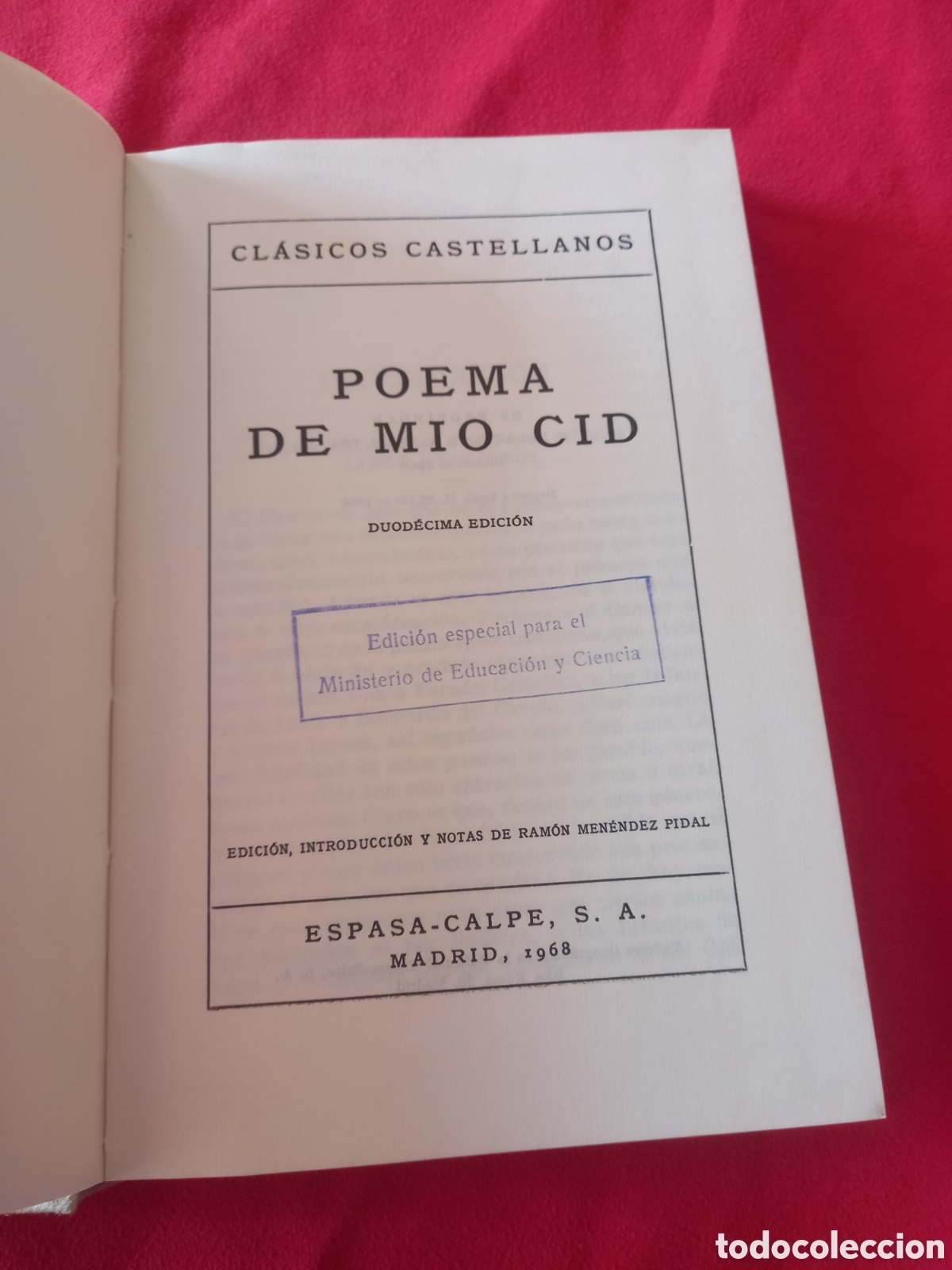 Libros de segunda mano: Poema del mio cid. Anonimo. - Foto 3