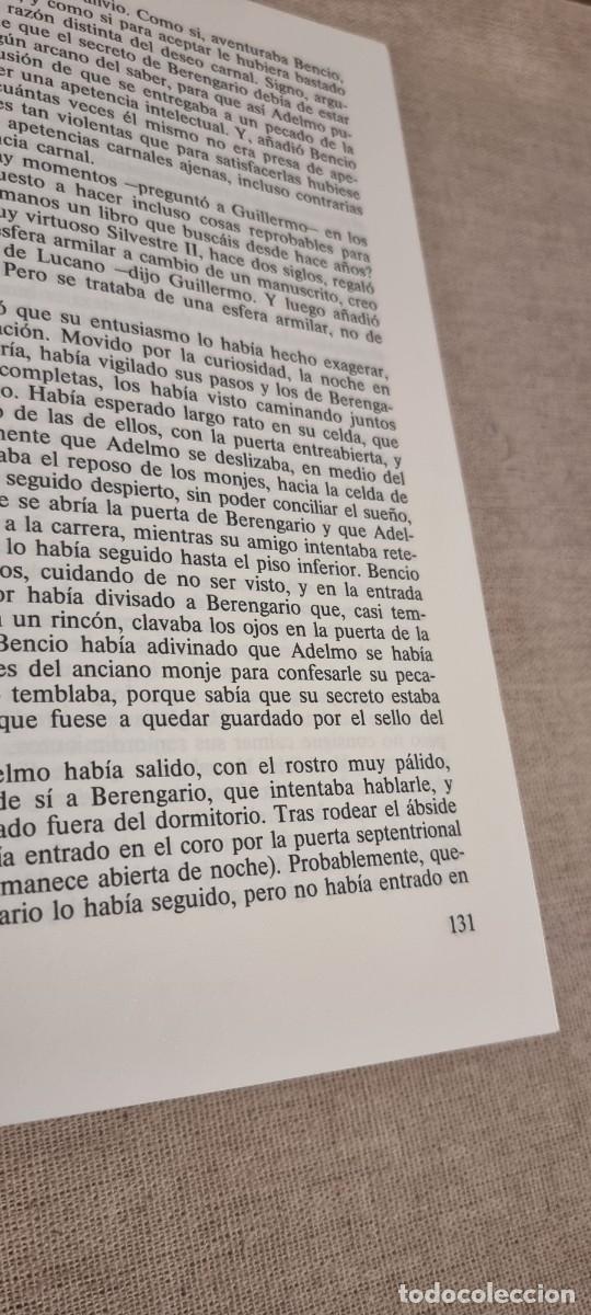 Libros de segunda mano: El nombre de la rosa - Umberto Eco - Foto 3