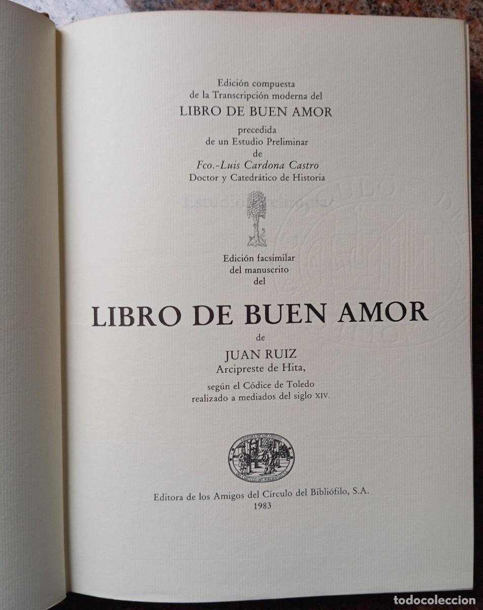 Libros de segunda mano: LIBRO DE BUEN AMOR - ARCIPRESTE DE HITA - EDICION LIMITADA LUJO - Foto 3