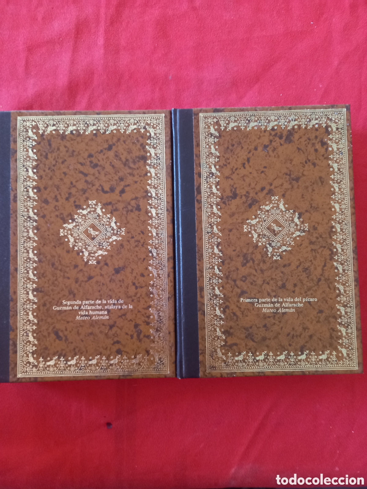 Libros de segunda mano: La vida del p&iacute;caro Guzm&aacute;n de Alfarache. Mateo Alem&aacute;n. Dos tomos - Foto 1