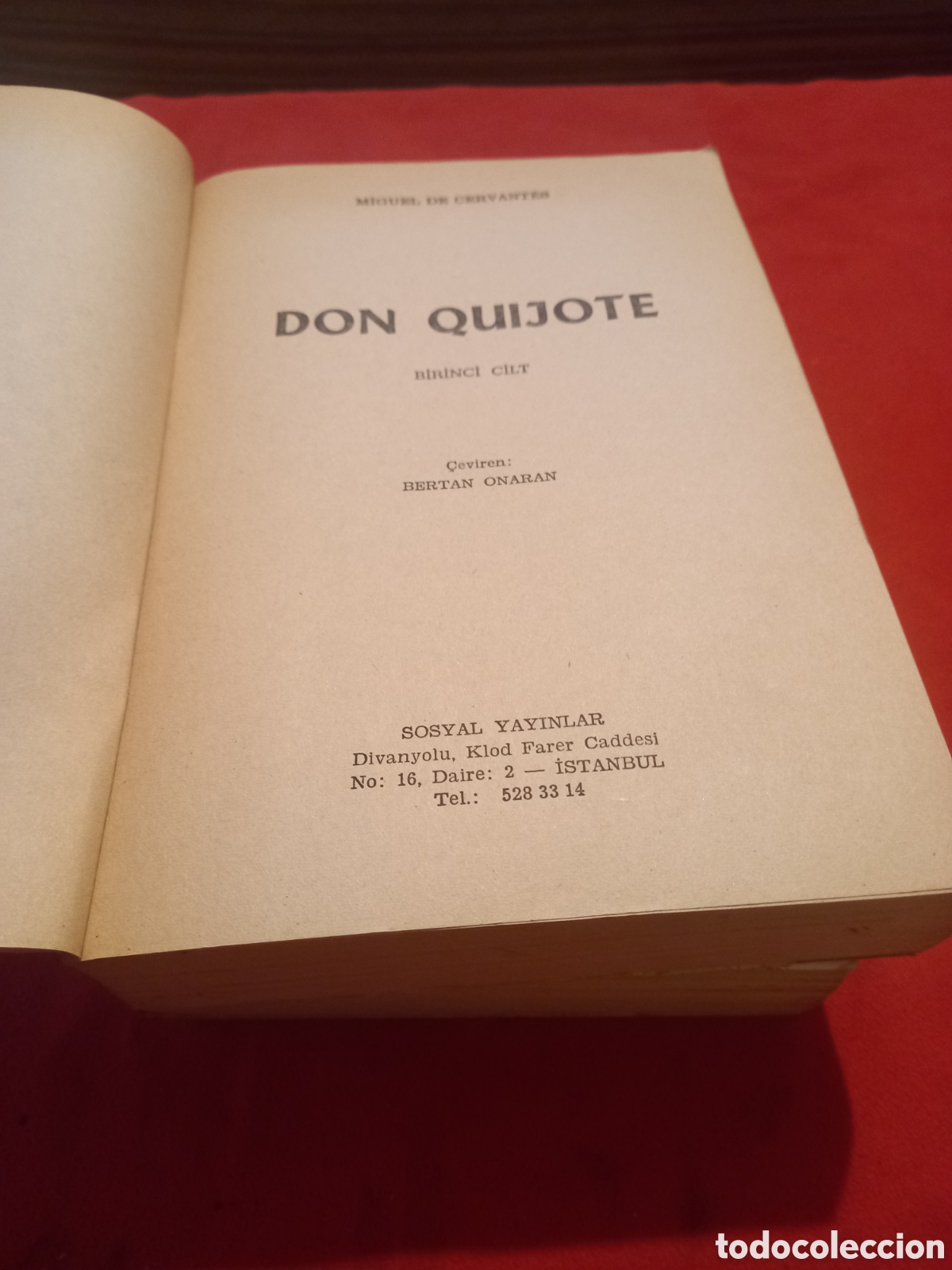 Libros de segunda mano: Don Quijote. Edici&oacute;n en turco. Dos tomos. - Foto 3