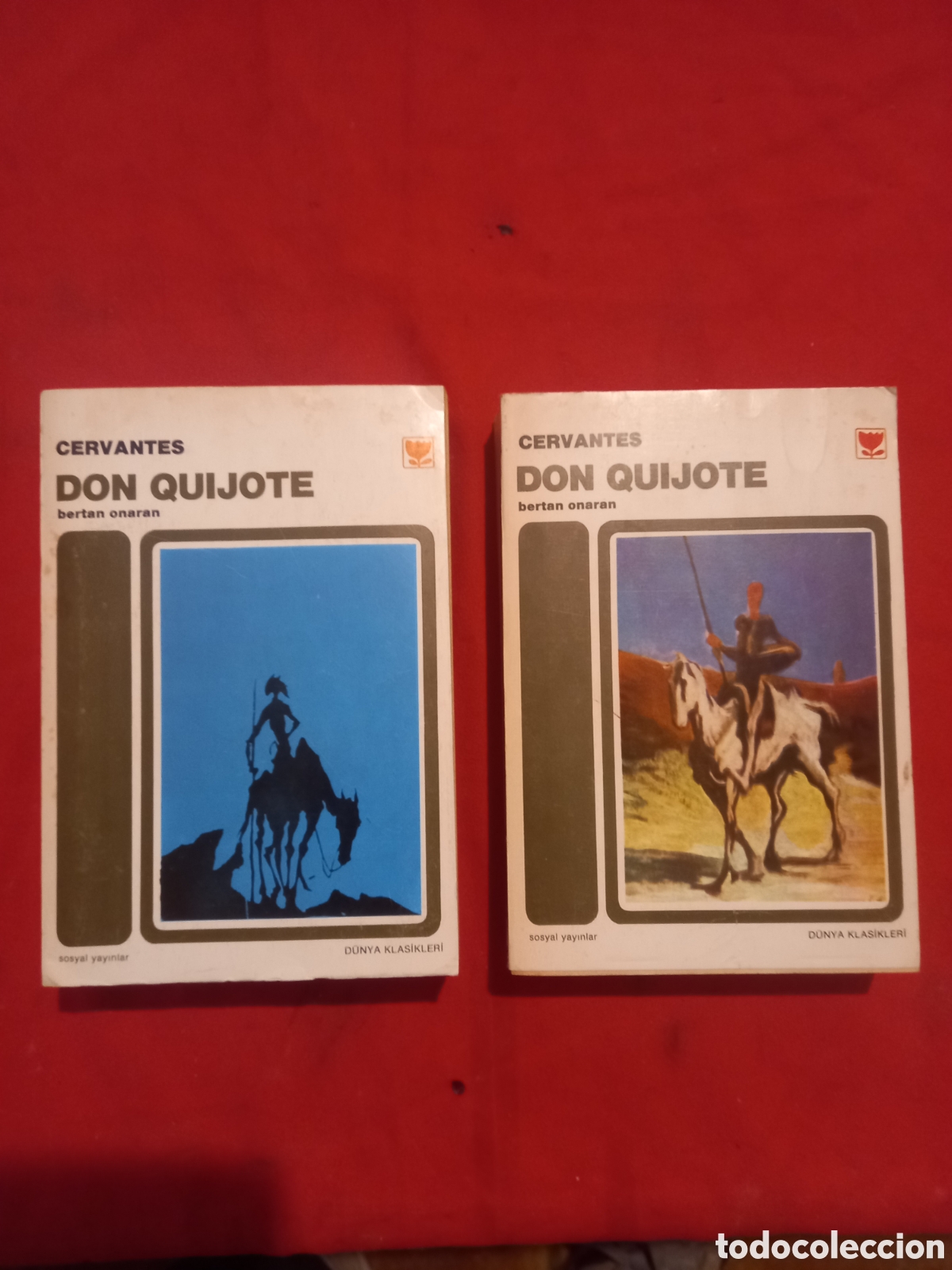 Libros de segunda mano: Don Quijote. Edici&oacute;n en turco. Dos tomos. - Foto 1