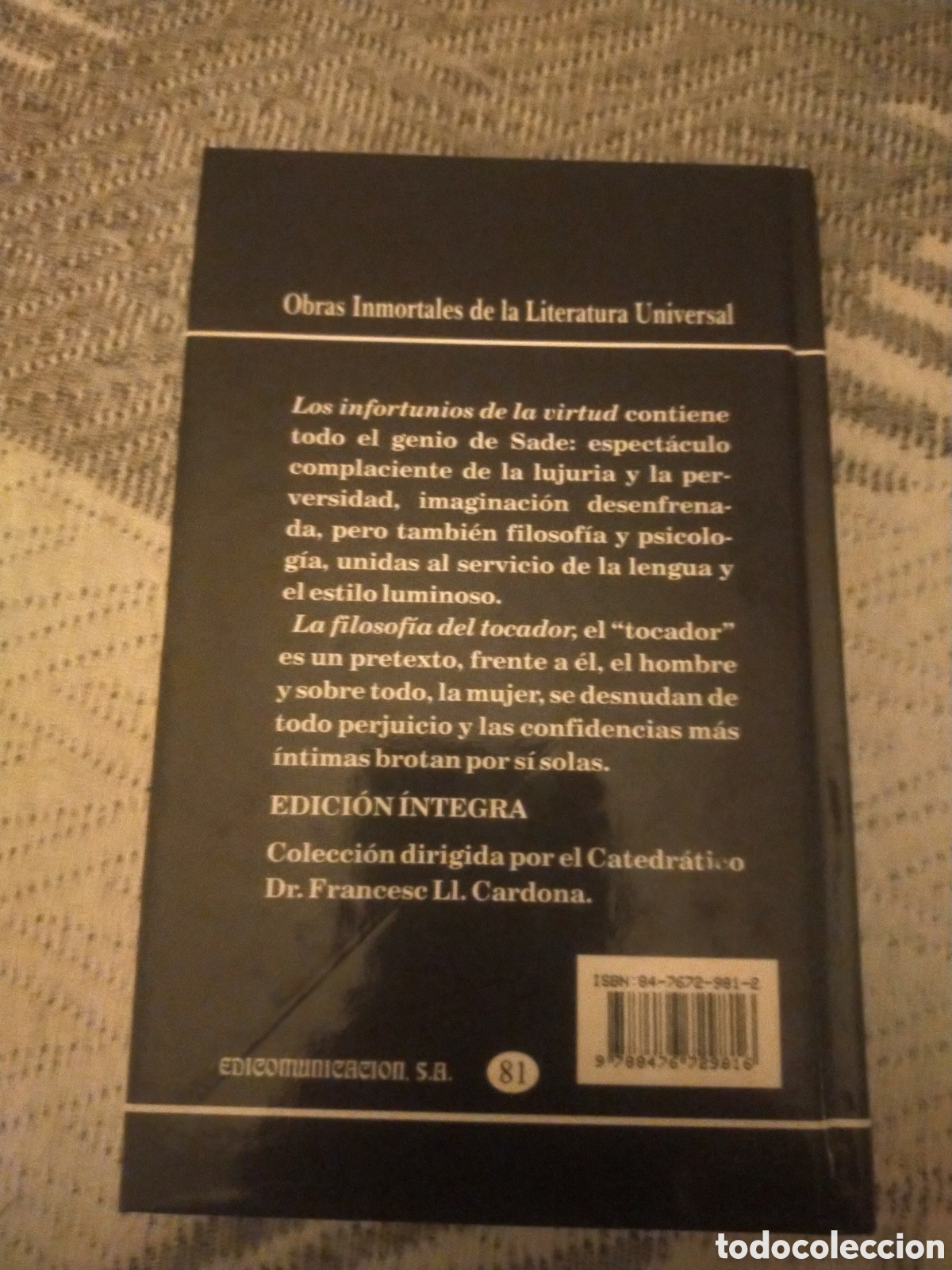 Libros de segunda mano: Marques de Sade.Los infortunios de la virtud.La filosofia del tocador. - Foto 2