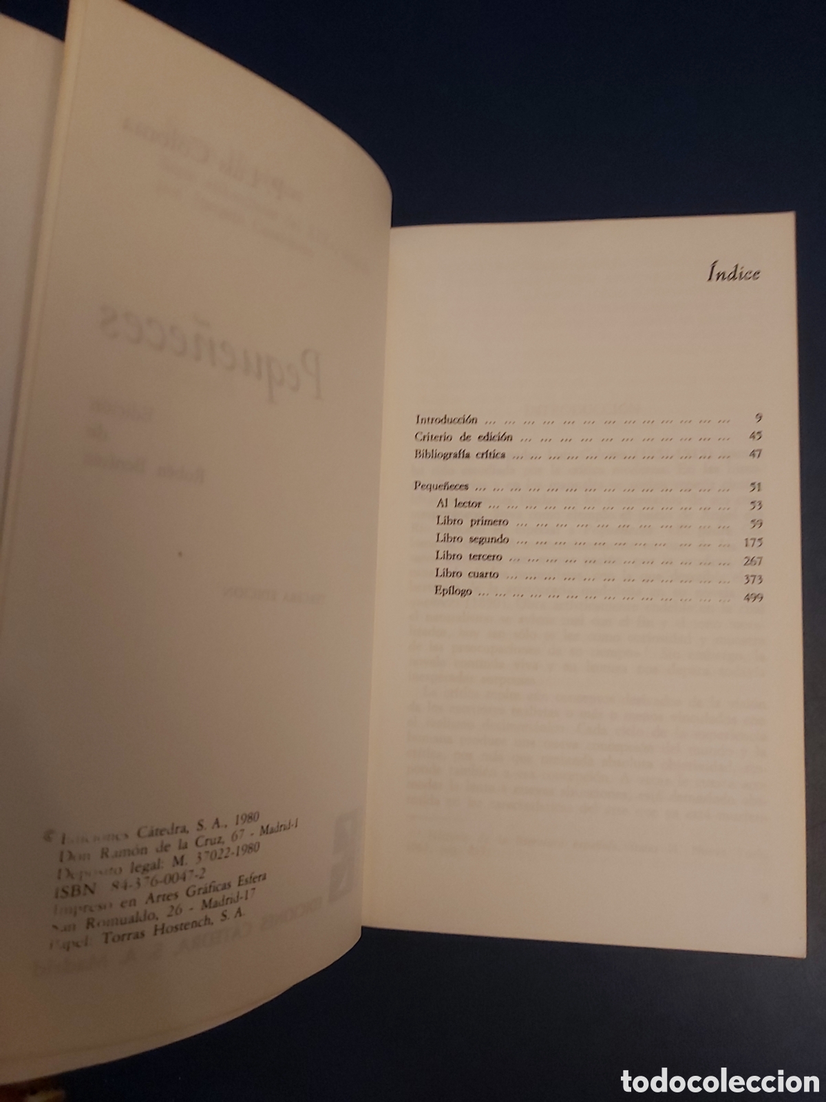 Libros de segunda mano: PEQUE&Ntilde;ECES # LUIS COLOMA # CATEDRA 1980 - Foto 4