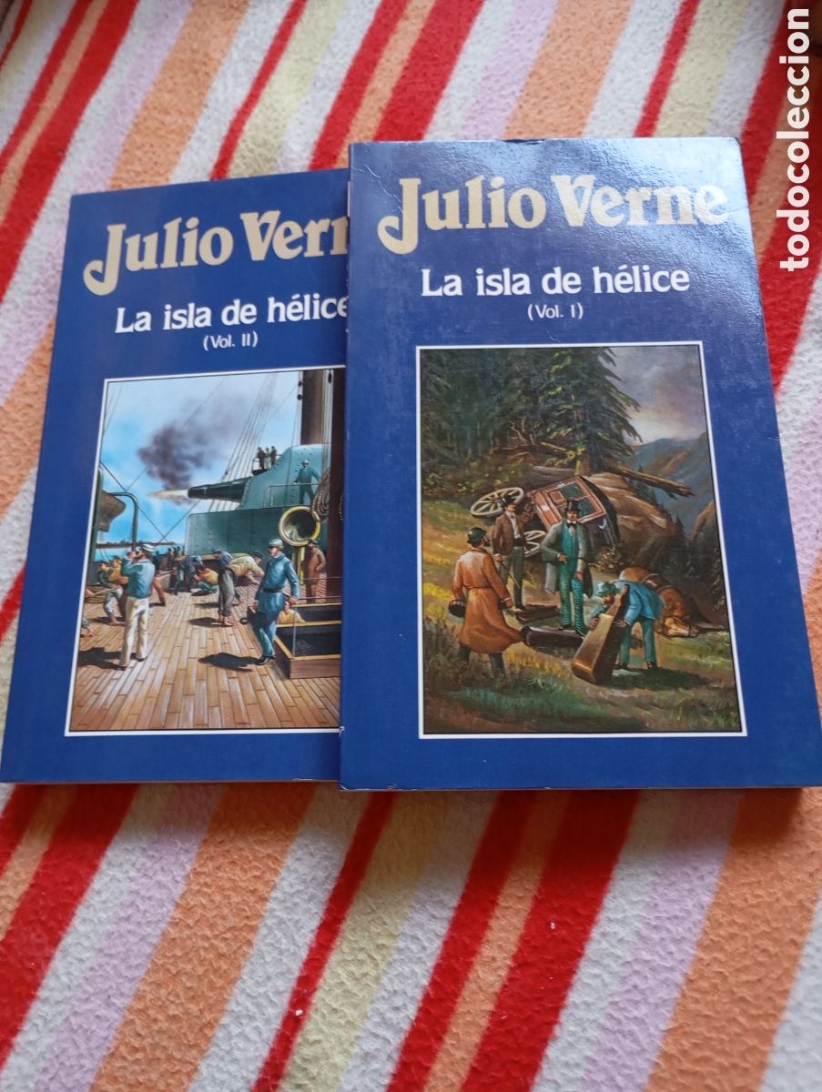 Libros de segunda mano: LA ISLA DE H&Eacute;LICE 2 VOL&Uacute;MENES - JULIO VERNE - Foto 1