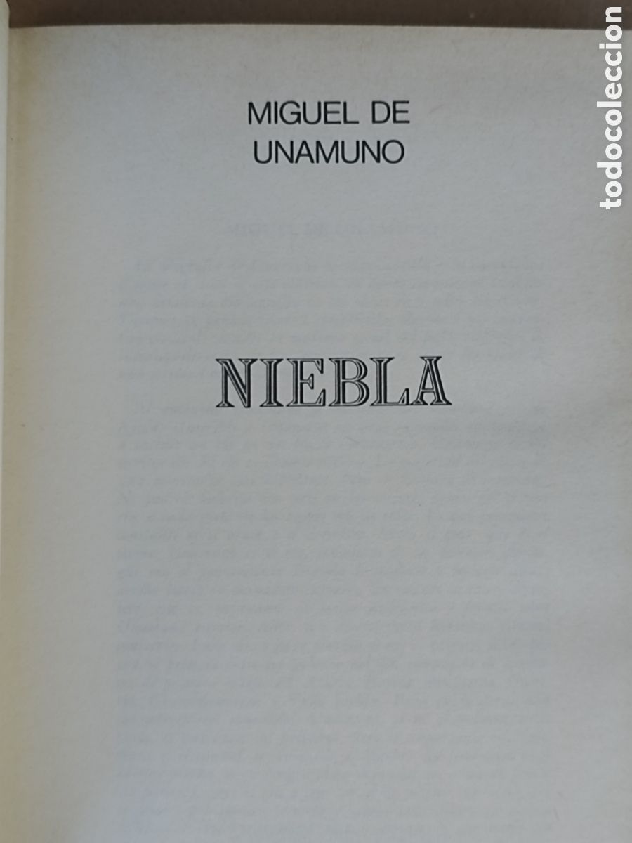Libros de segunda mano: NIEBLA Miguel de Unamuno a&ntilde;o 1992 - Foto 2