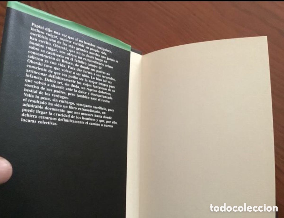 Libros de segunda mano: Infancia. Jona Oberski. Bruguera - Foto 5