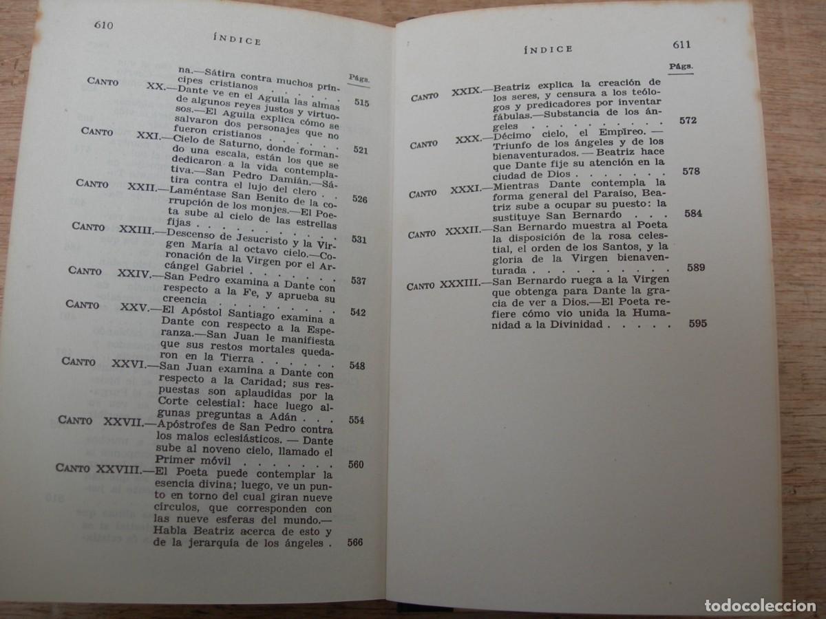 Libros de segunda mano: LA DIVINA COMEDIA / DANTE ALIGHIERI / CL&Aacute;SICOS - Foto 8