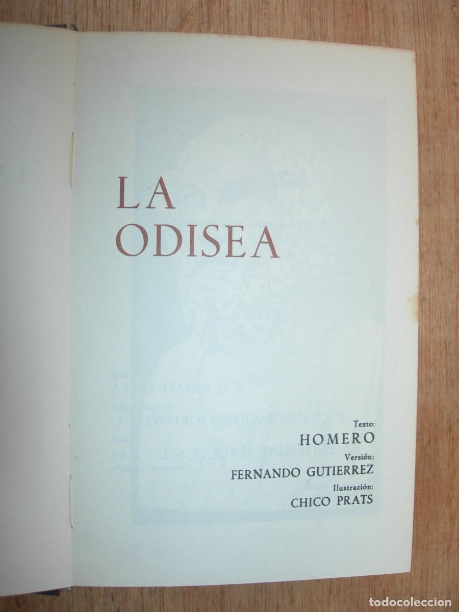 Libros de segunda mano: LA ODISEA / HOMERO / CL&Aacute;SICOS - Foto 2