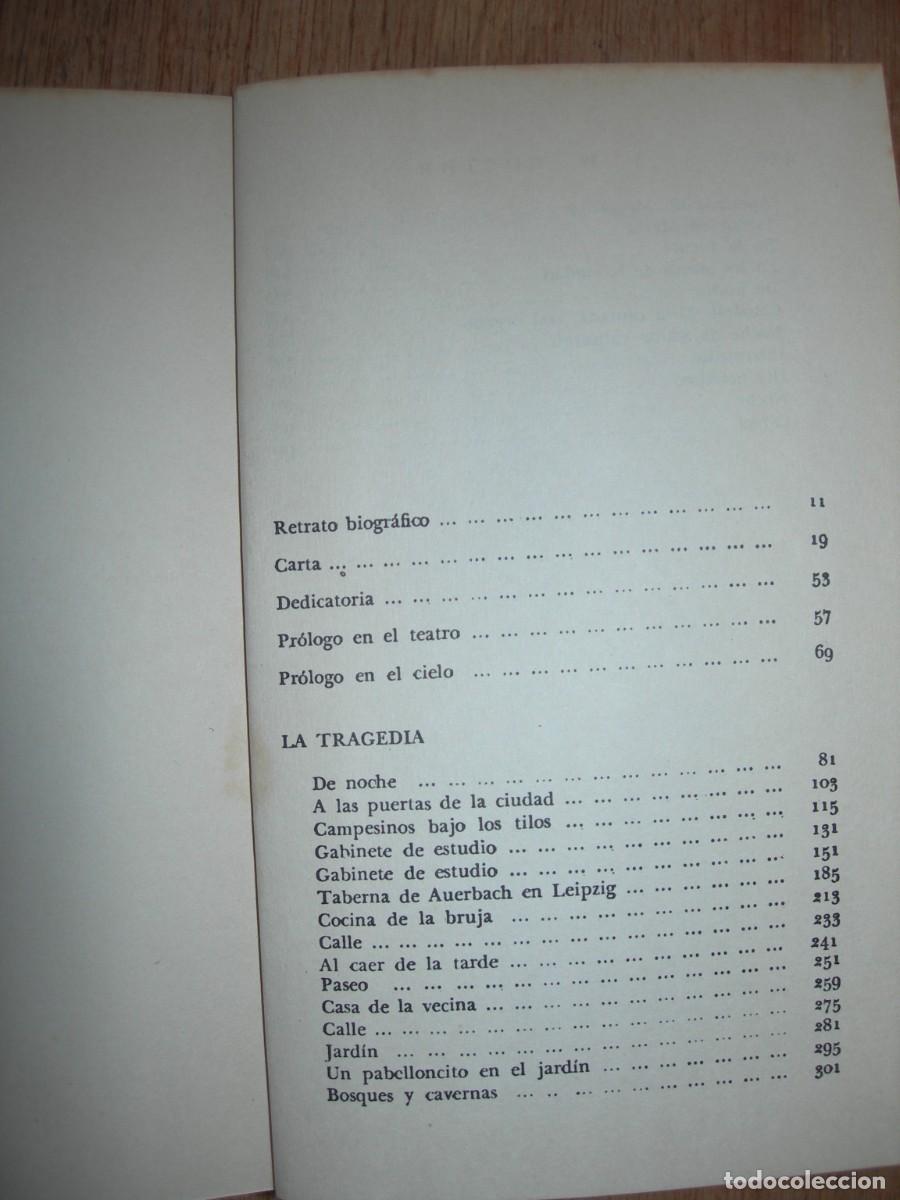 Libros de segunda mano: FAUSTO / JUAN WOLFRANG GOETHE / CL&Aacute;SICOS - Foto 3