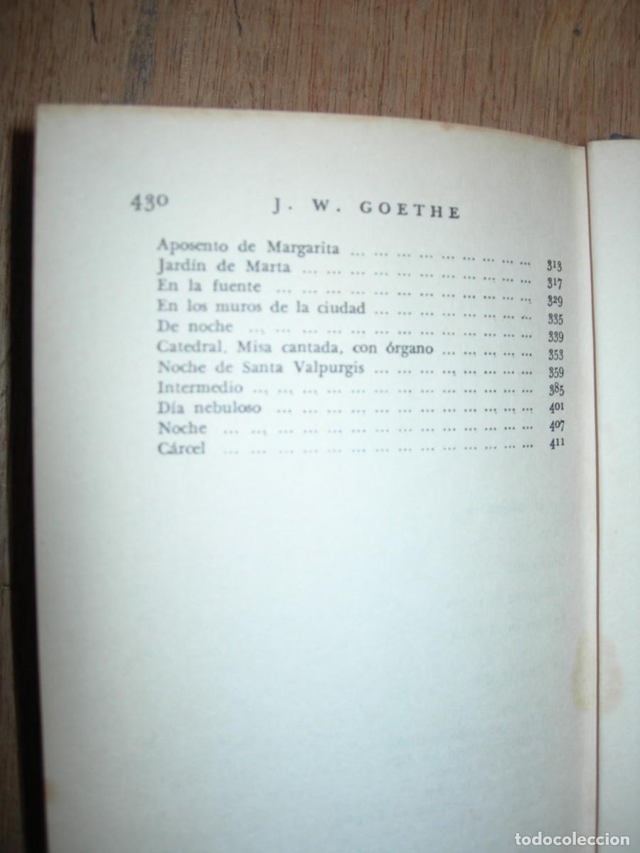 Libros de segunda mano: FAUSTO / JUAN WOLFRANG GOETHE / CL&Aacute;SICOS - Foto 4