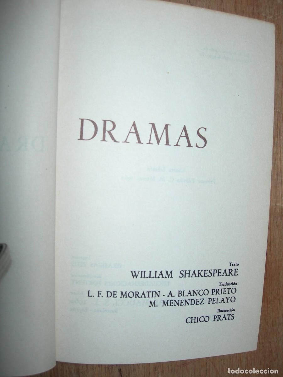 Libros de segunda mano: DRAMAS / WILLIAM SHAKESPEARE / CL&Aacute;SICOS - Foto 2
