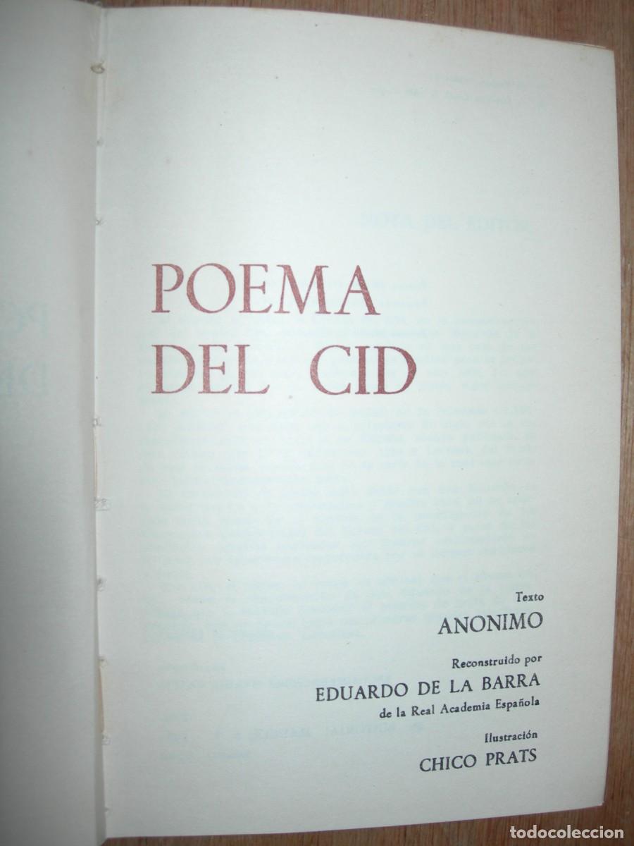 Libros de segunda mano: POEMA DEL CID / AN&Oacute;NIMO / CL&Aacute;SICOS - Foto 2