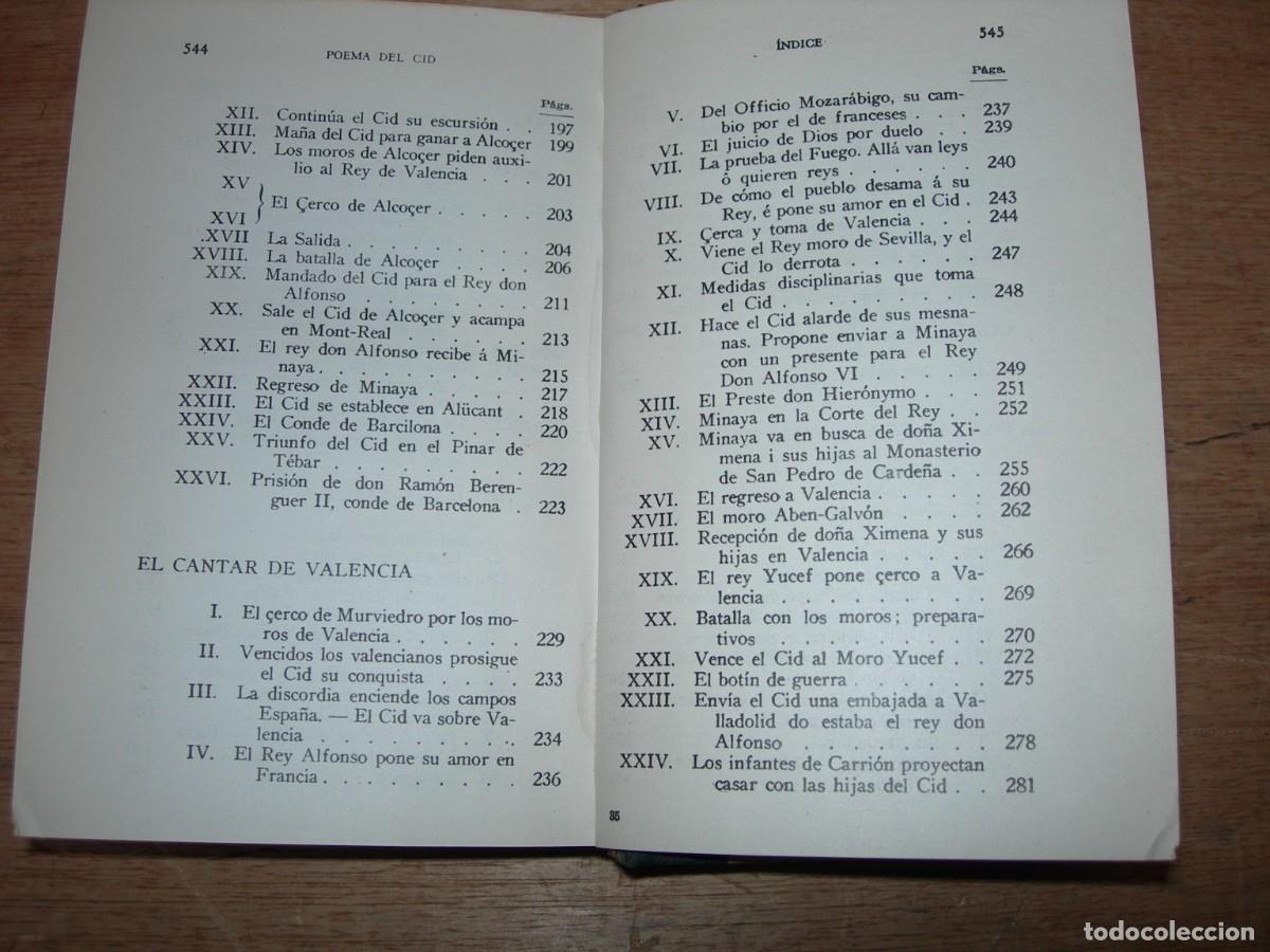Libros de segunda mano: POEMA DEL CID / AN&Oacute;NIMO / CL&Aacute;SICOS - Foto 6