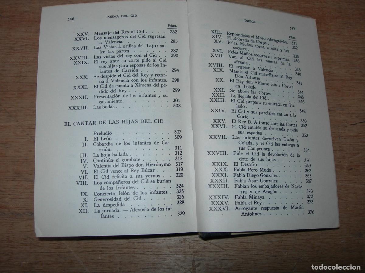 Libros de segunda mano: POEMA DEL CID / AN&Oacute;NIMO / CL&Aacute;SICOS - Foto 7