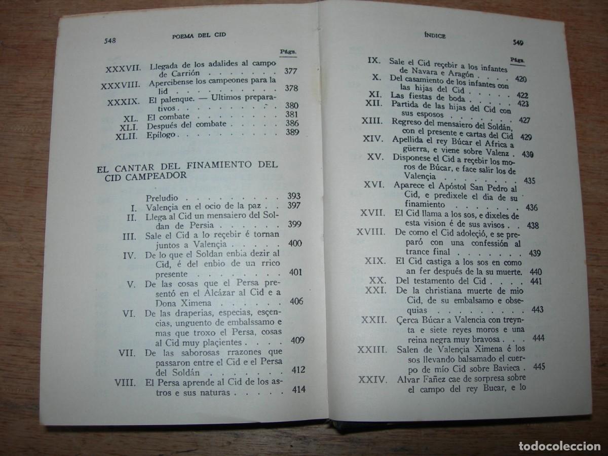 Libros de segunda mano: POEMA DEL CID / AN&Oacute;NIMO / CL&Aacute;SICOS - Foto 8