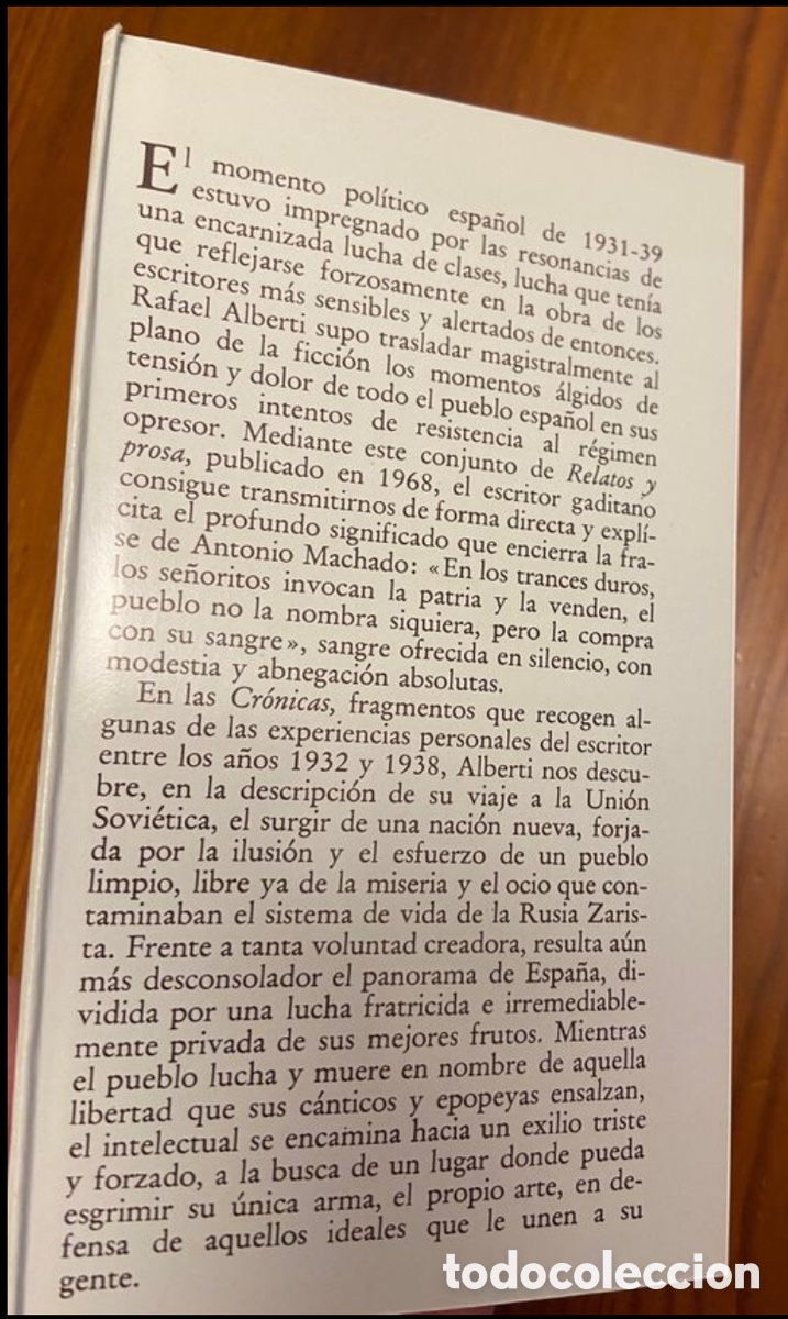 Libros de segunda mano: Reglaros y prosa. Rafael Alberti. Bruguera - Foto 4