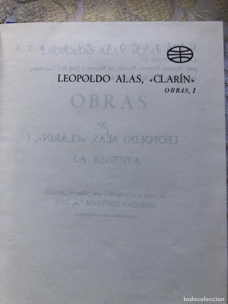 Libros de segunda mano: LA REGENTA. Leopoldo Alas Clarin - Foto 4