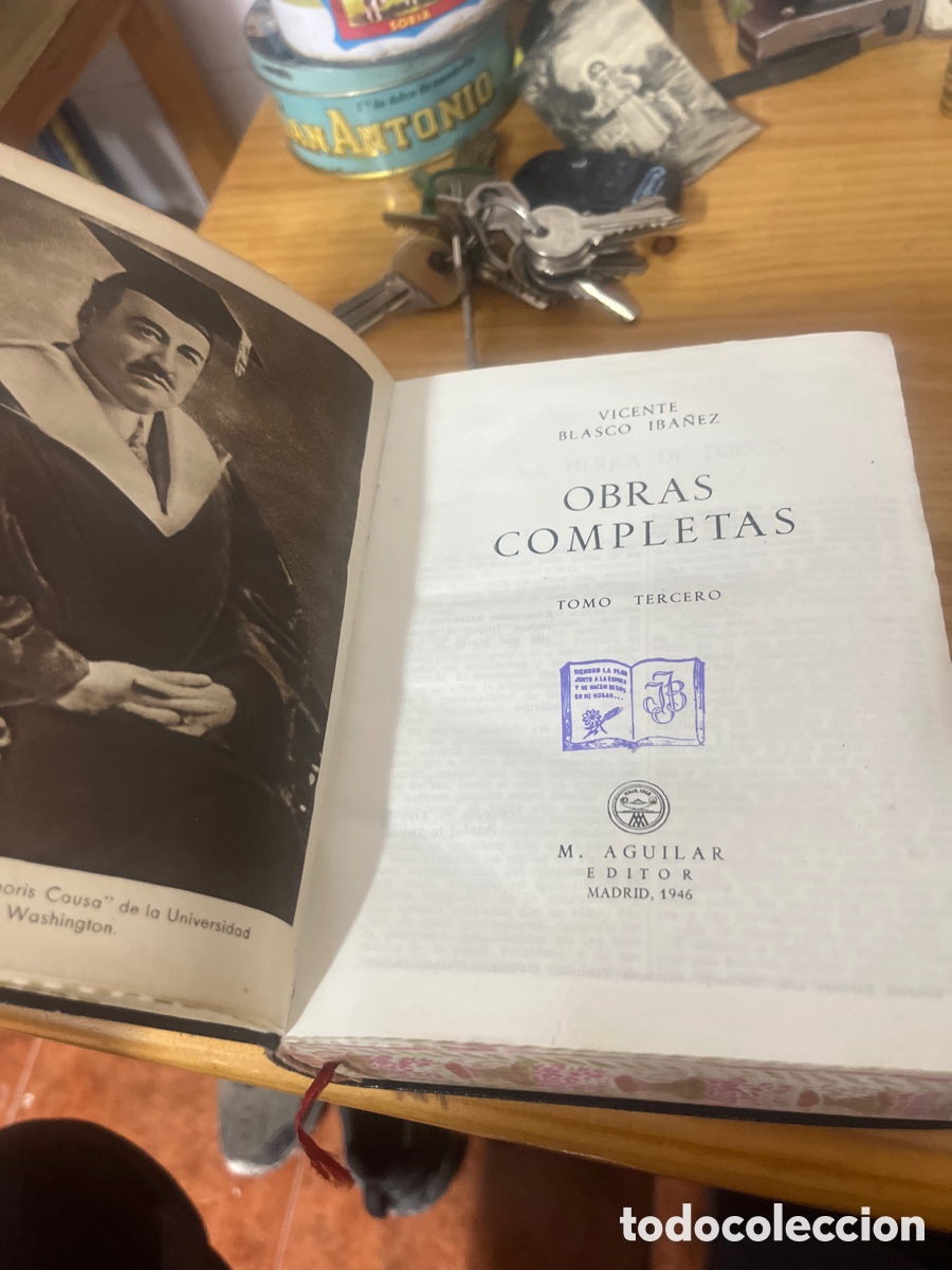 Libros de segunda mano: Obras completas de Blasco Ib&aacute;&ntilde;ez, tomo uno - Foto 2