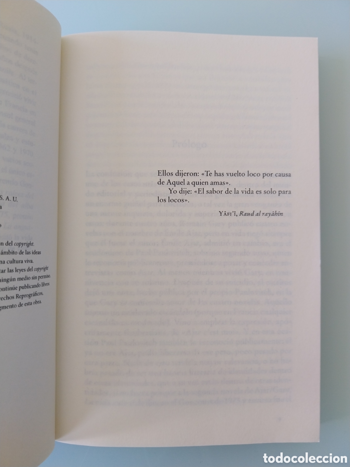 Libros de segunda mano: LA VIDA ANTE S&Iacute; de ROMAIN GARY, EDITORIAL DEBOLSILLO - Foto 5