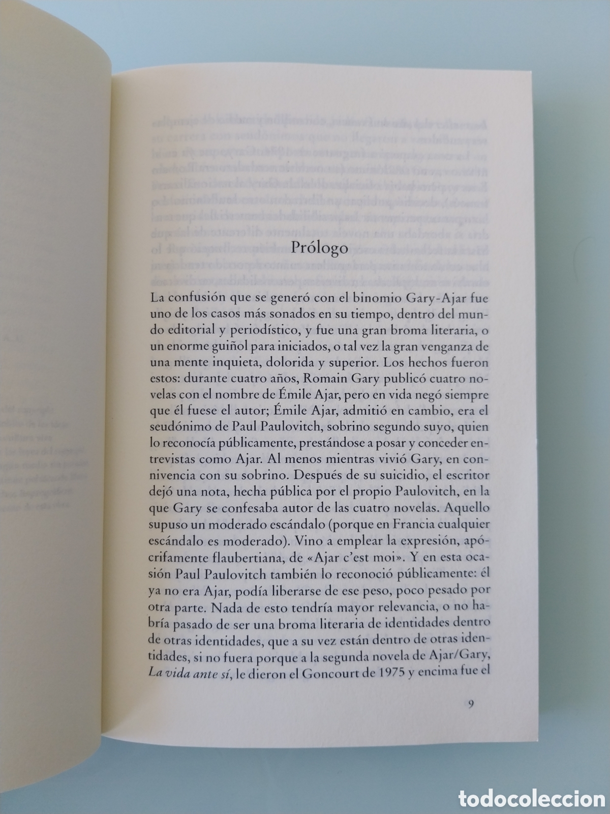 Libros de segunda mano: LA VIDA ANTE S&Iacute; de ROMAIN GARY, EDITORIAL DEBOLSILLO - Foto 6