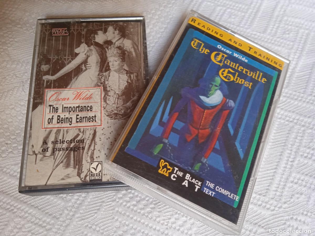 Libros de segunda mano: 2 CASETTES EN INGLES OBRAS DE OSCAR WILDE - Foto 1