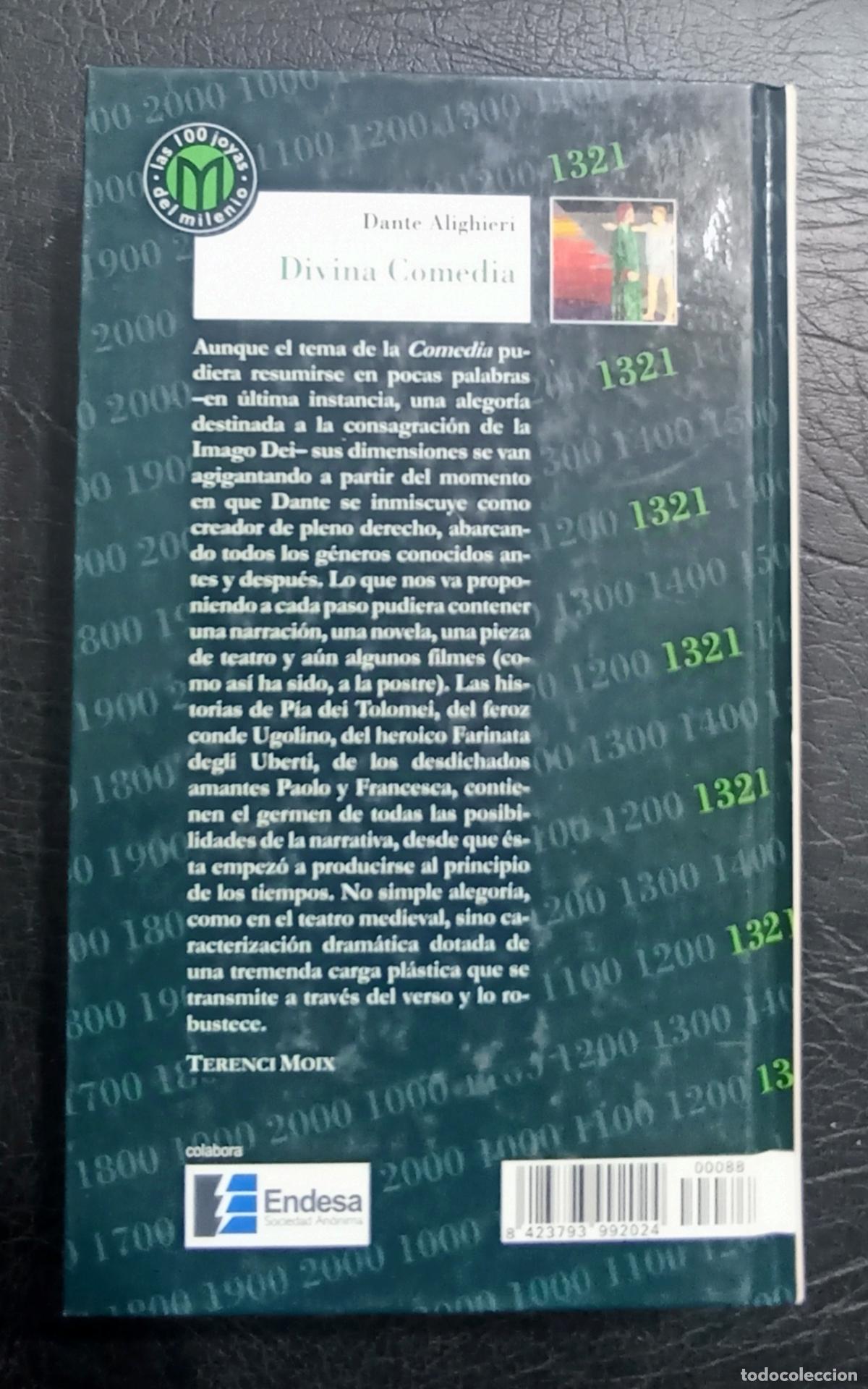 Libros de segunda mano: DIVINA COMEDIA - DANTE ALIGHIERI - PR&Oacute;LOGO DE TENRENCI MOIX - MILLENIUM 1999 - Foto 2