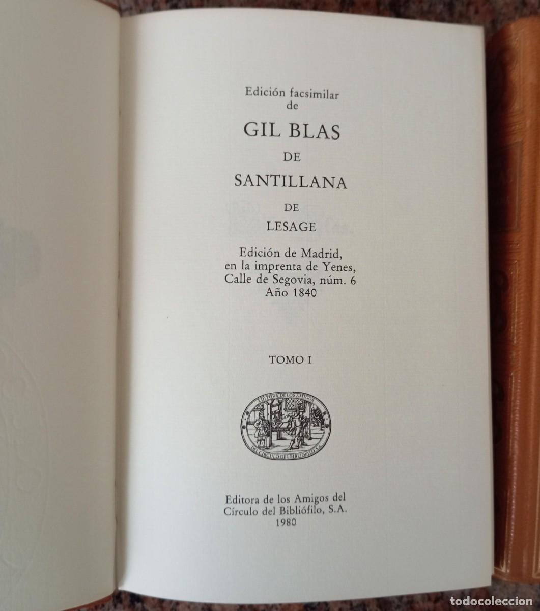 Libros de segunda mano: LESAGE - GIL BLAS DE SANTILLANA - 3 TOMOS - Foto 3