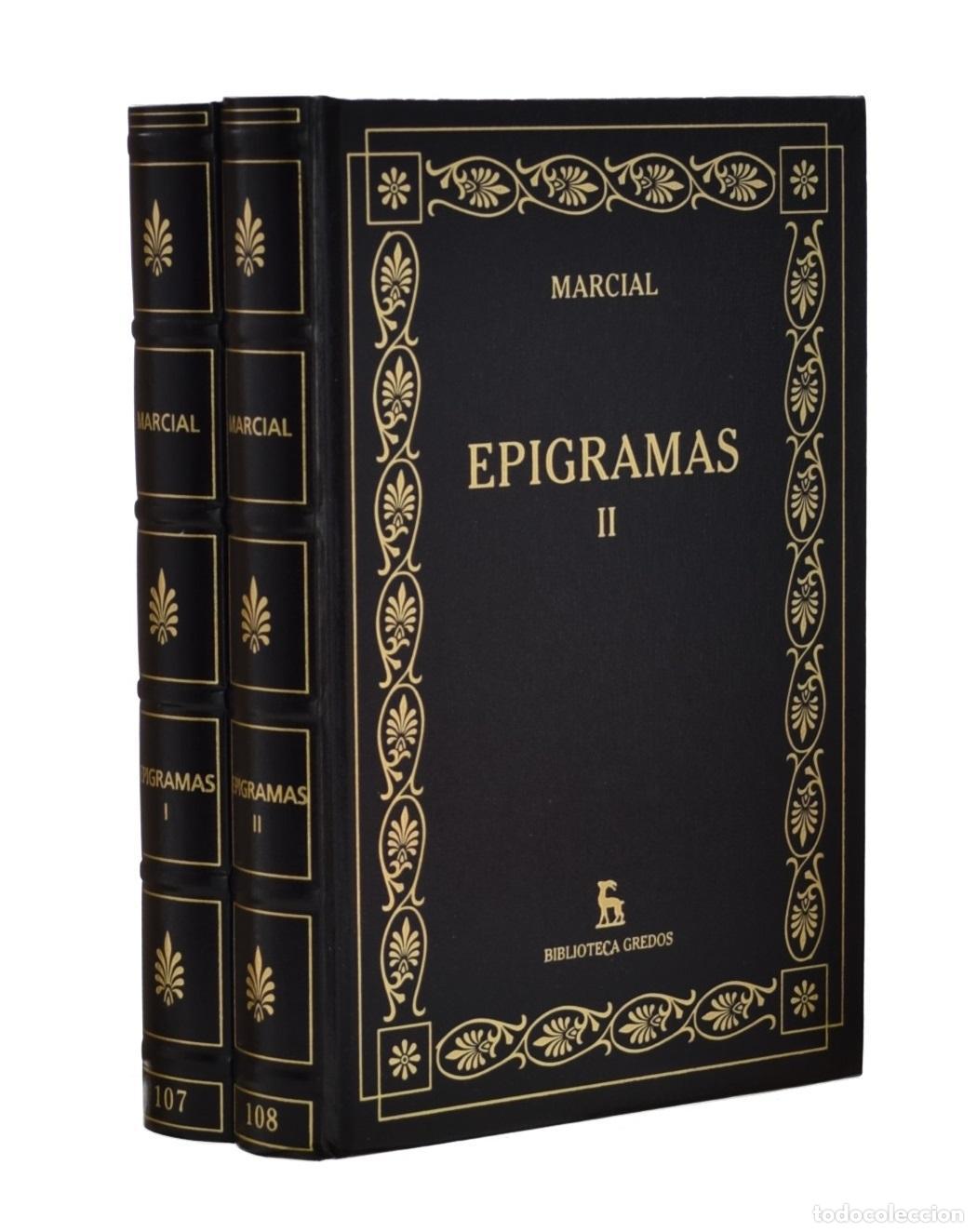 Libros de segunda mano: EPIGRAMAS, I-II (EDICI&Oacute;N COMPLETA EN 2 TOMOS) - MARCIAL - Foto 1