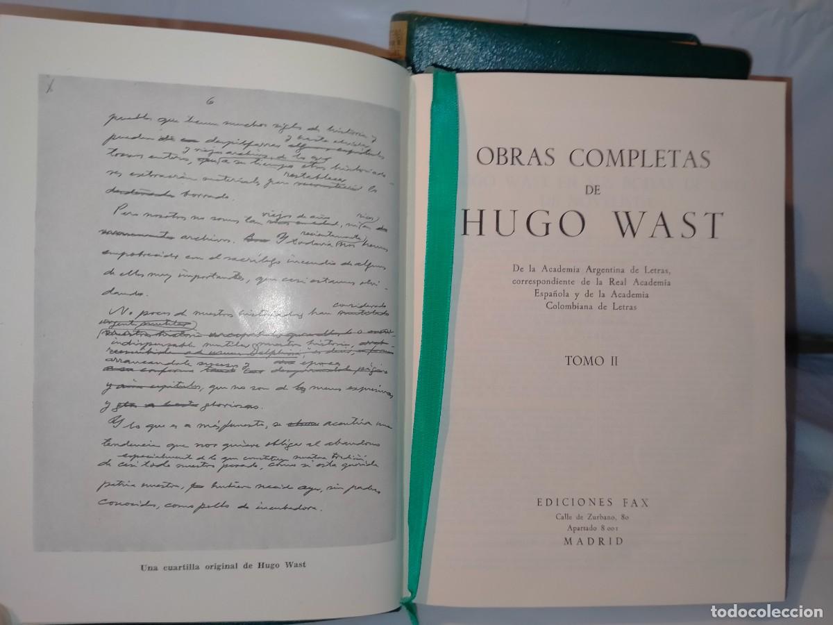 Libros de segunda mano: HUGO WAST. OBRAS COMPLETAS (2TOMOS) .EDICIONES FAST - Foto 4