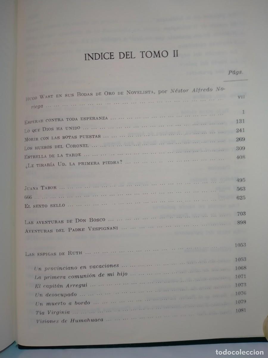 Libros de segunda mano: HUGO WAST. OBRAS COMPLETAS (2TOMOS) .EDICIONES FAST - Foto 5