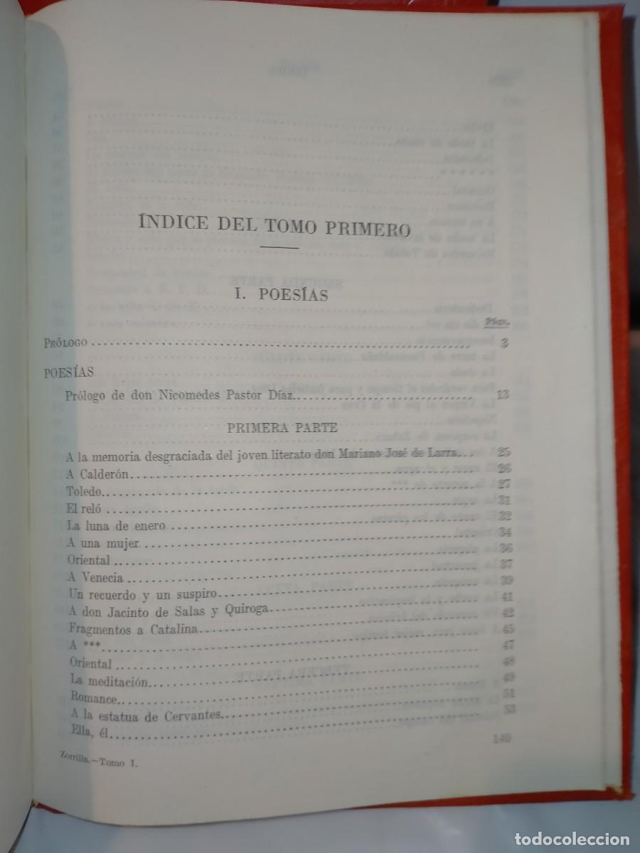 Libros de segunda mano: JOS&Eacute; ZORRILLA. OBRAS COMPLETAS (2TOMOS) .LIBRER&Iacute;A SANTAR&Eacute;N - Foto 4